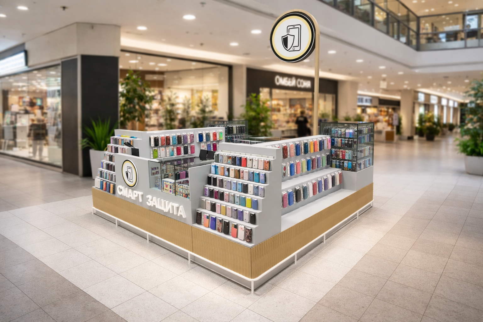 Визуализация торгового островка в Туле - смотреть на сайте в портфолио