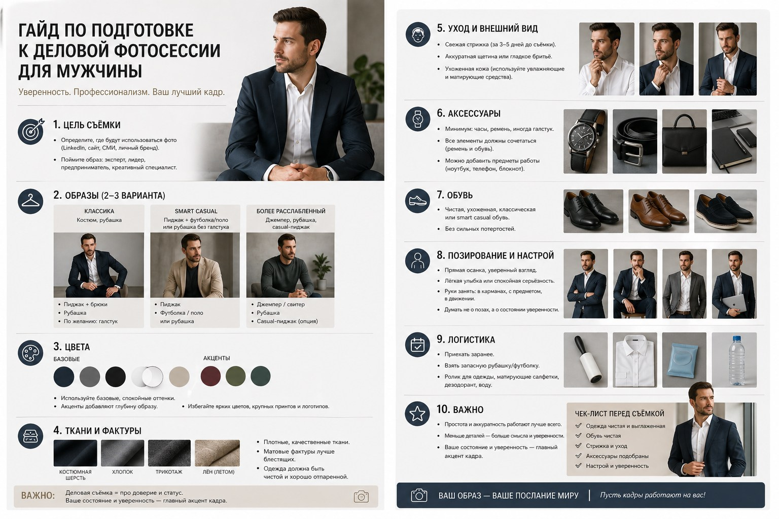 Гайд по подготовыке к Деловой фотосессии. Деловая и Бизнес съемка в  Москве Инесса Грушко