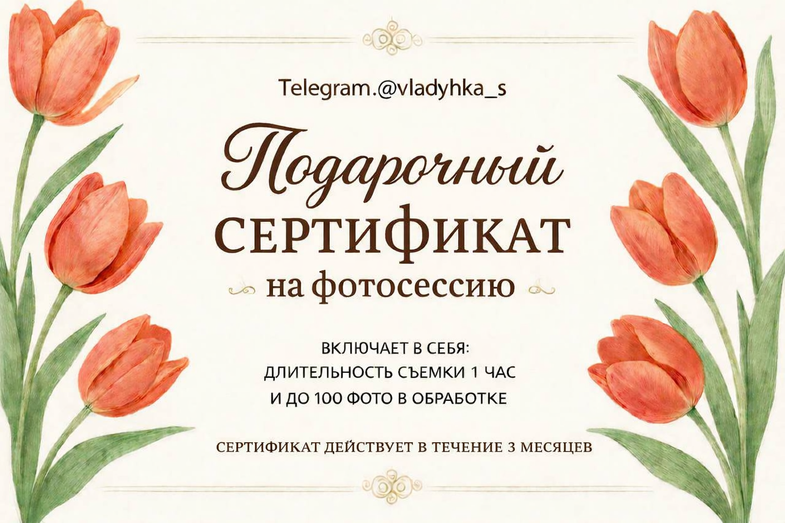 Услуги. Влада Семёнова — семейный и индивидуальный фотограф