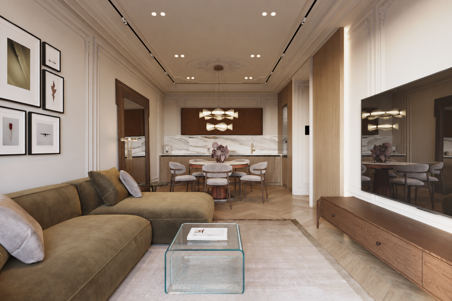 АППАРТАМЕНТЫ «ОЛИМП» / квартира, 105 м². Rezells Architects — студия дизайна жилых и коммерческих интерьеров