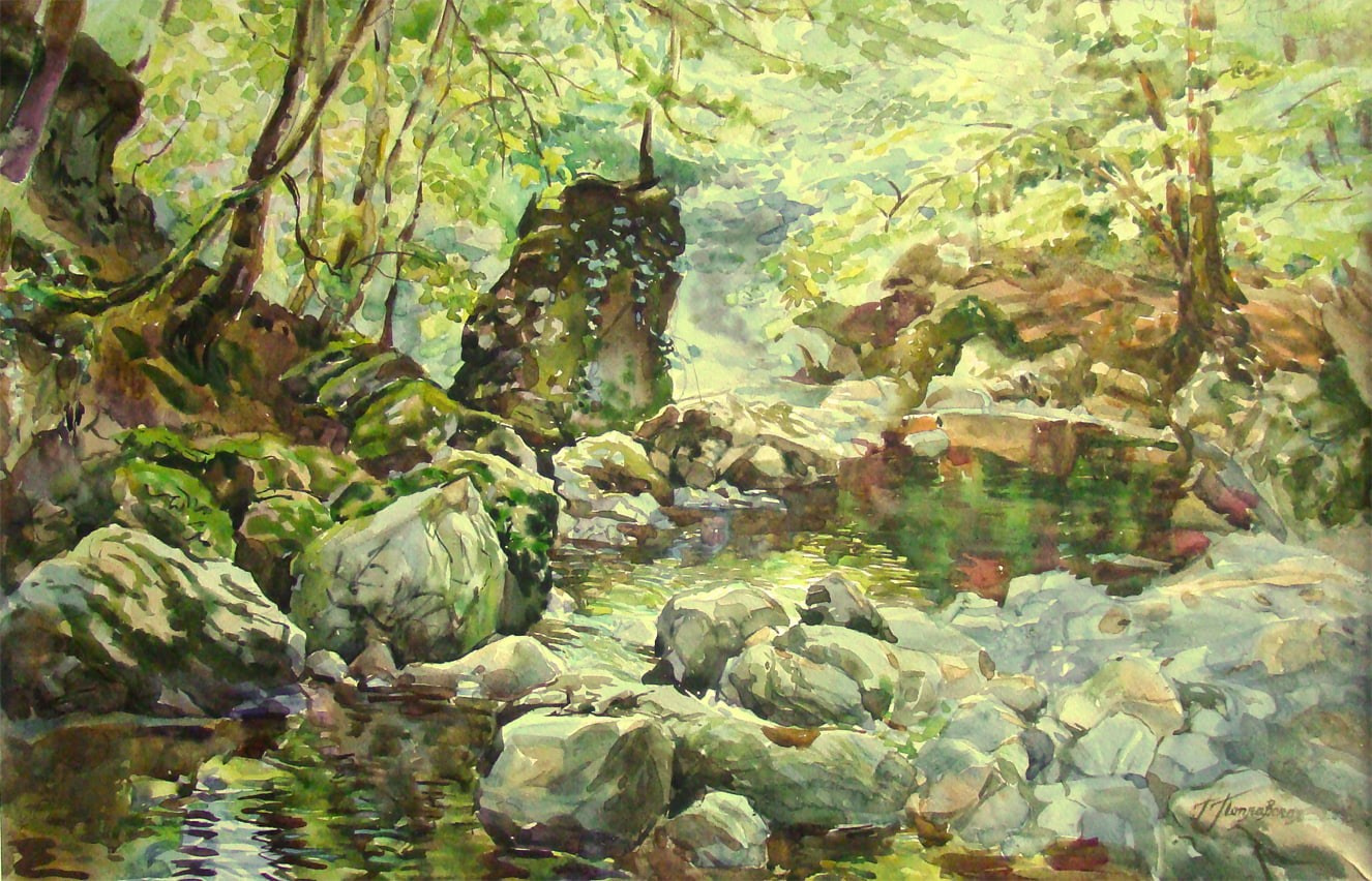 Пейзажи художника Галины Поплавской. Свет акварели Галины Поплавской