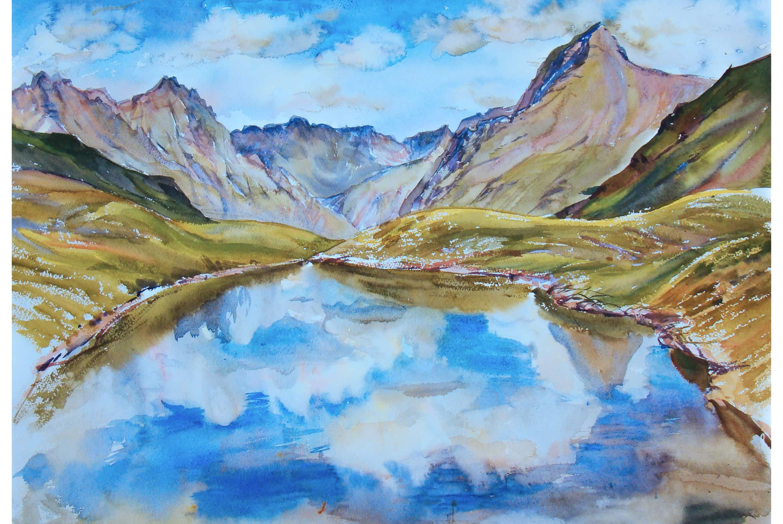 Пейзажи художника Галины Поплавской. Свет акварели Галины Поплавской