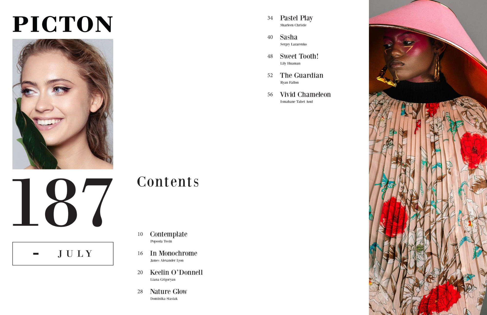 Publication in «Picton» magazine. Wedding & portrait photographer Sergey Lazarenko