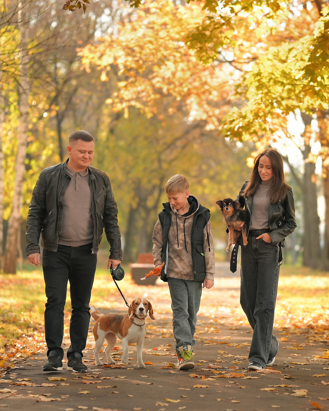 Осенняя фотосессия в Ботаническом саду.  Семейная фотосессия в ботаническом саду