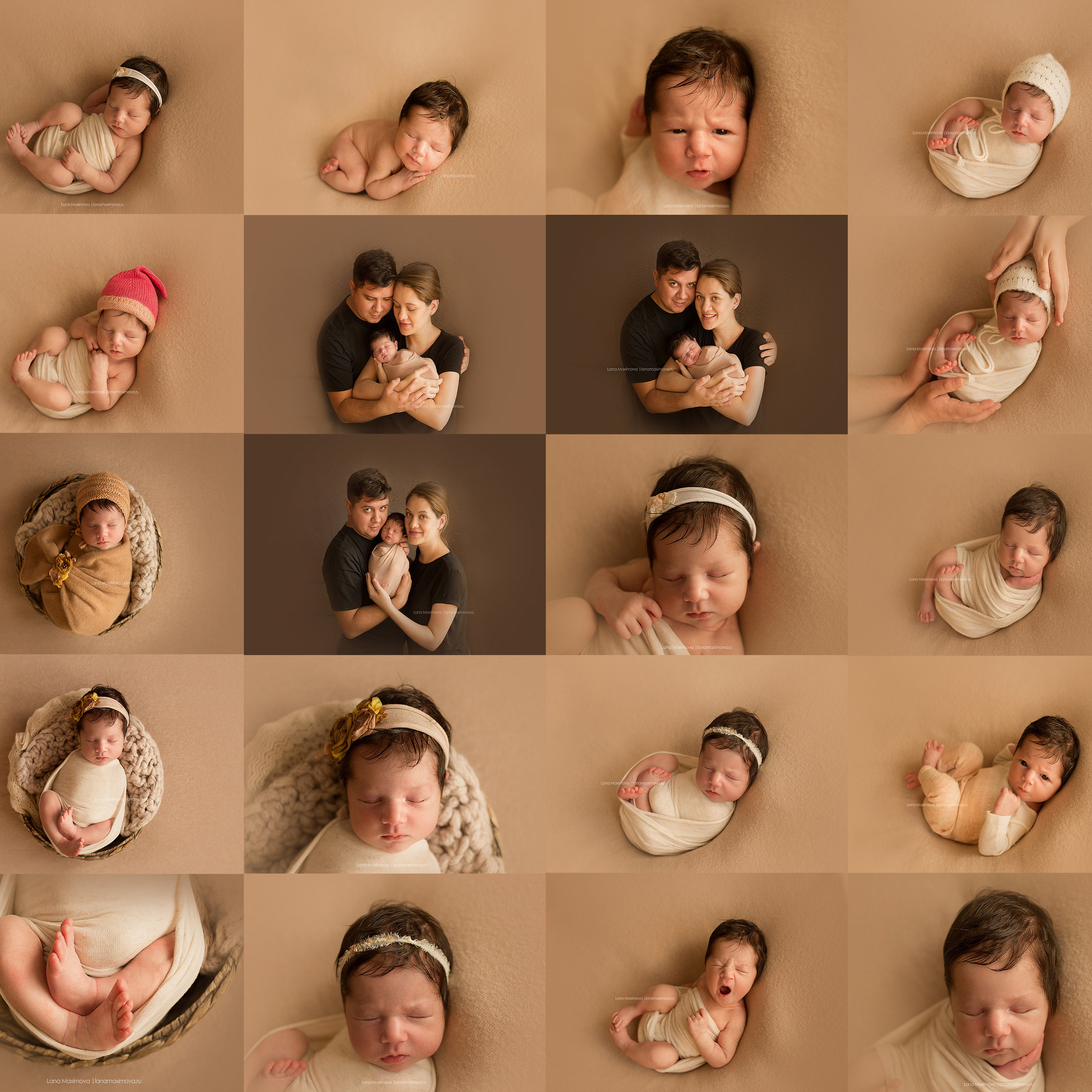 Новорождённые. Фотограф новорождённых малышей и детский фотограф В Казани Лана Максим