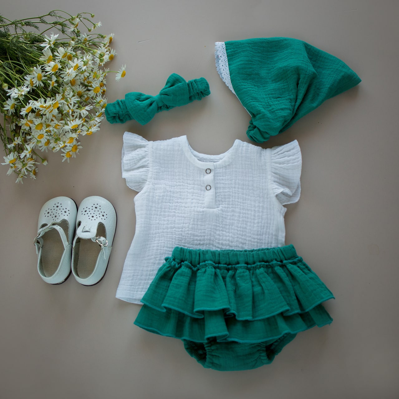 N-011 Блумеры нефрит. Эко-одежда для детей