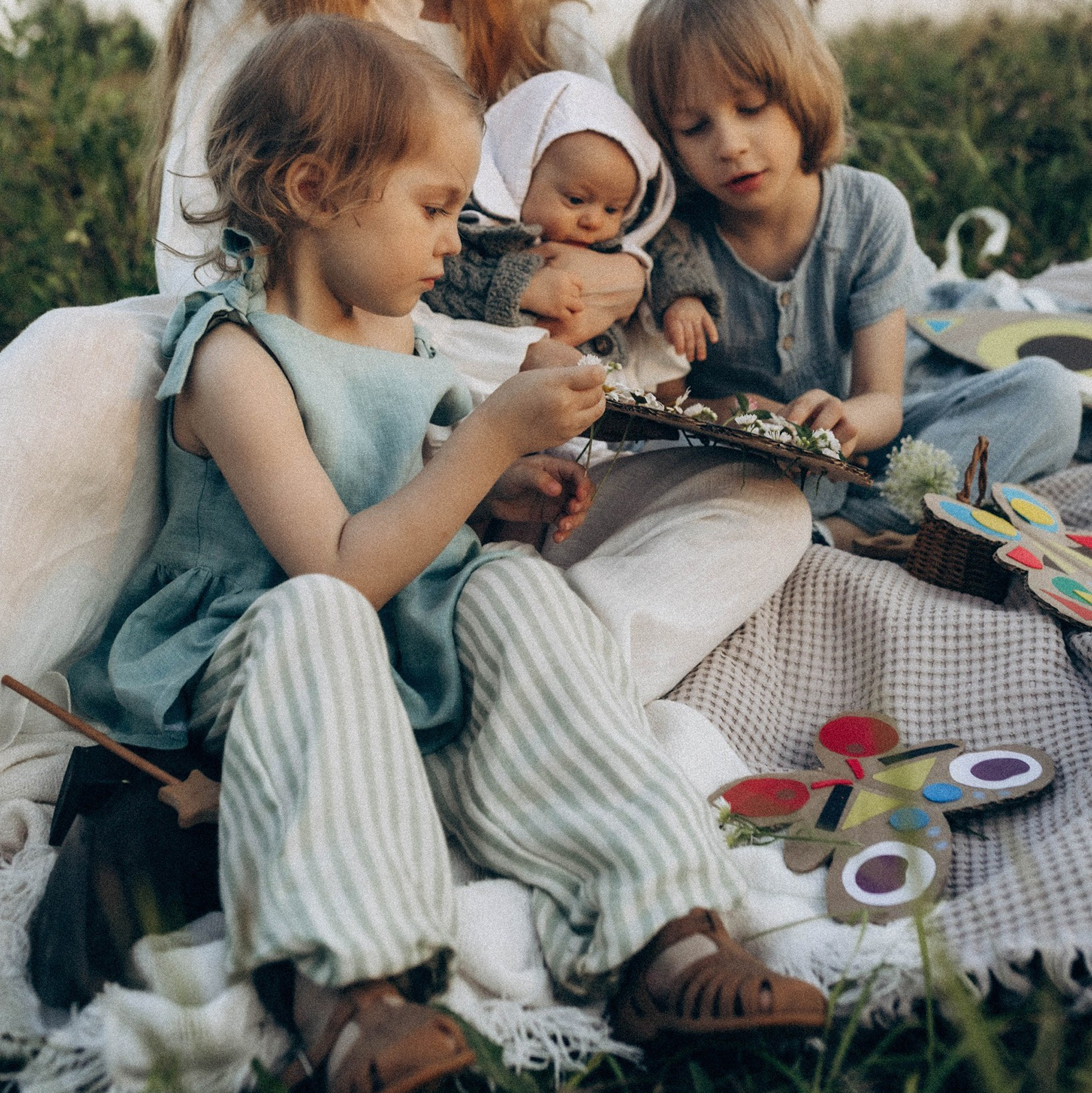 067 Штаны прямые с карманами. Эко-одежда для детей