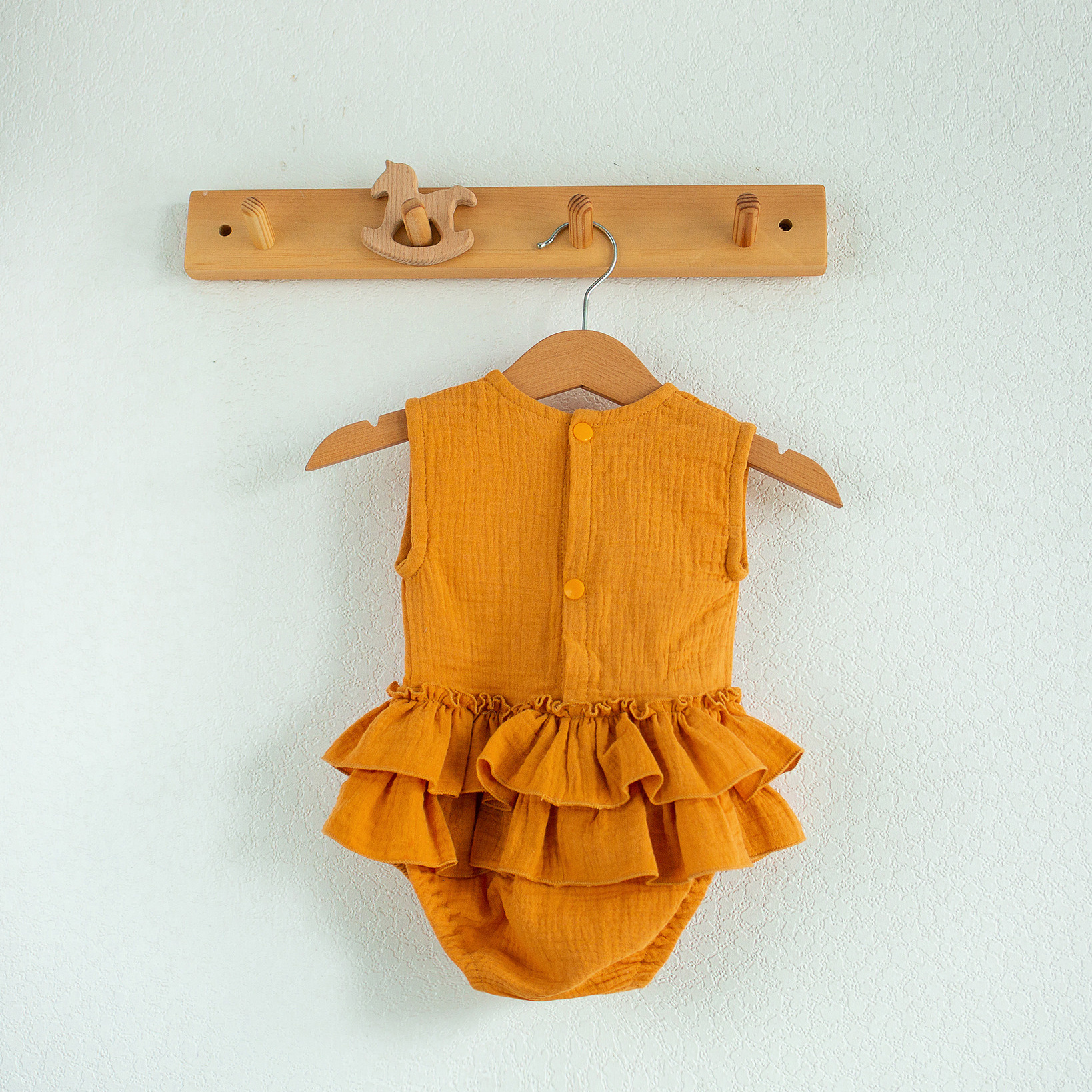 N-050 Боди горчица 68. Эко-одежда для детей