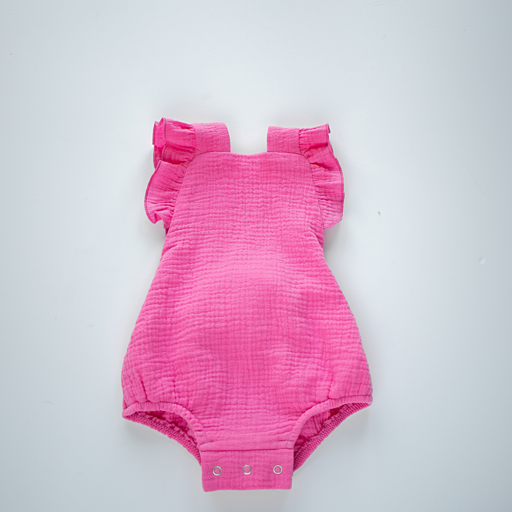 N-063 Ромпер фуксия 74-80. Эко-одежда для детей
