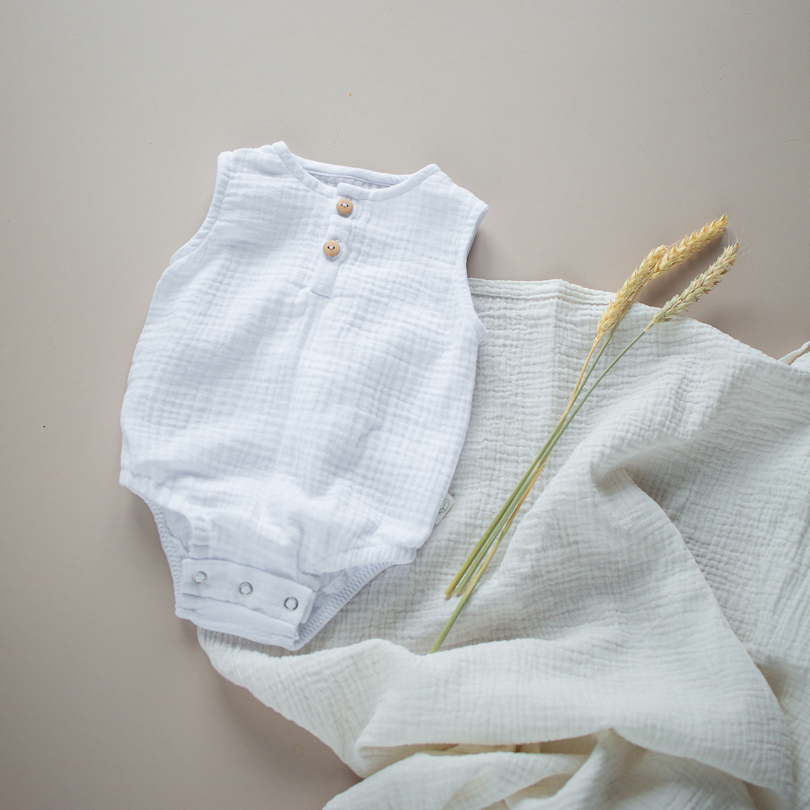 045 Боди классическое. Эко-одежда для детей