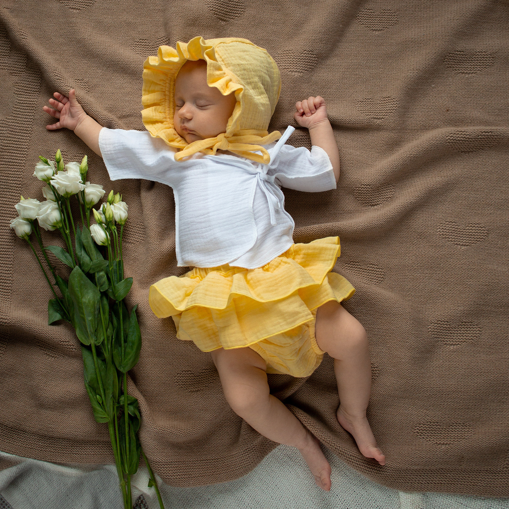 024 Блумеры с воланами. Эко-одежда для детей