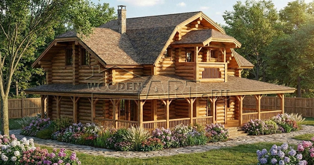 «Алиса» 259 кв. м. Проекты деревянных домов