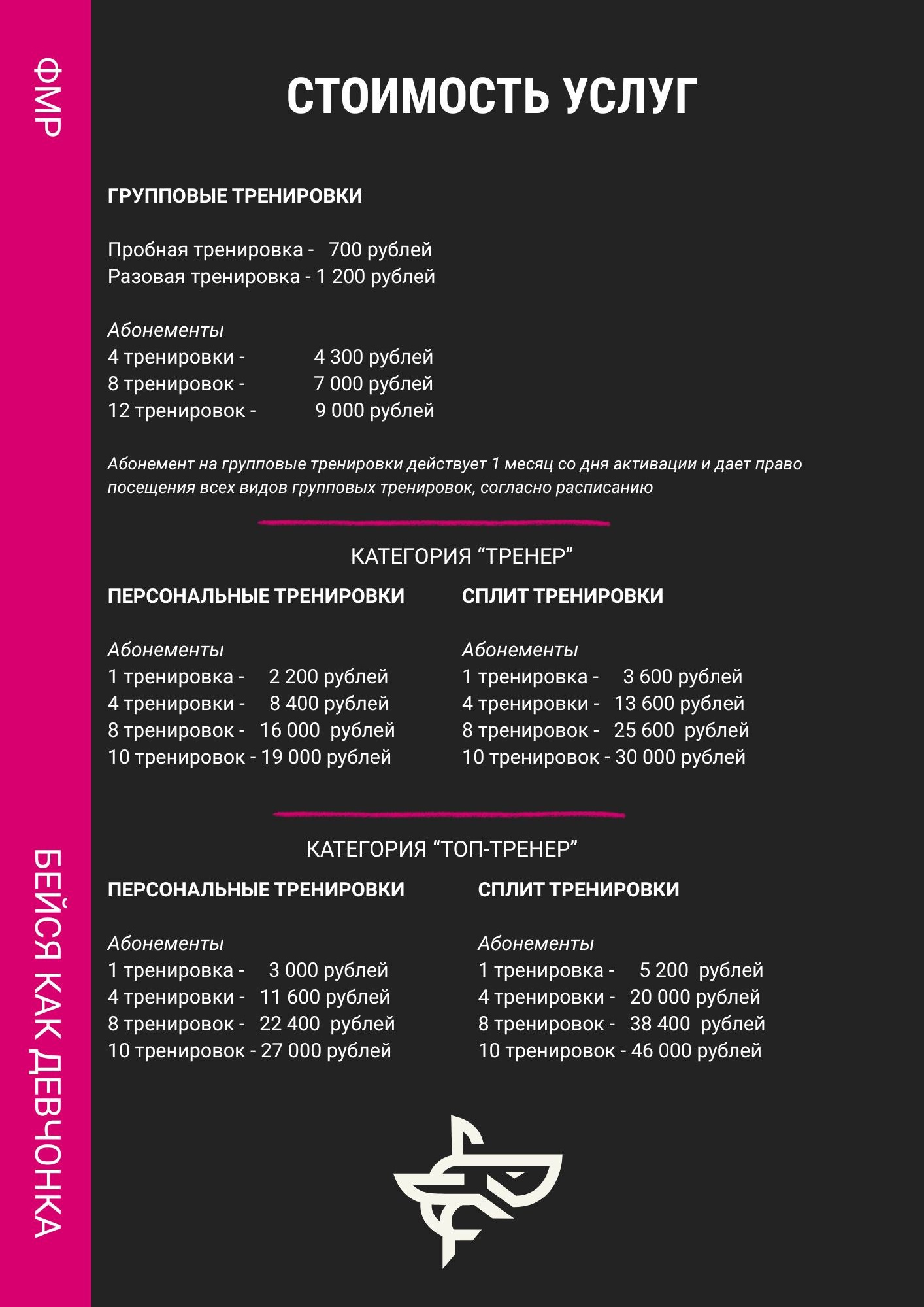 ФМР. Тренировки по боксу для девушек и женщин — Gray Shark Studio