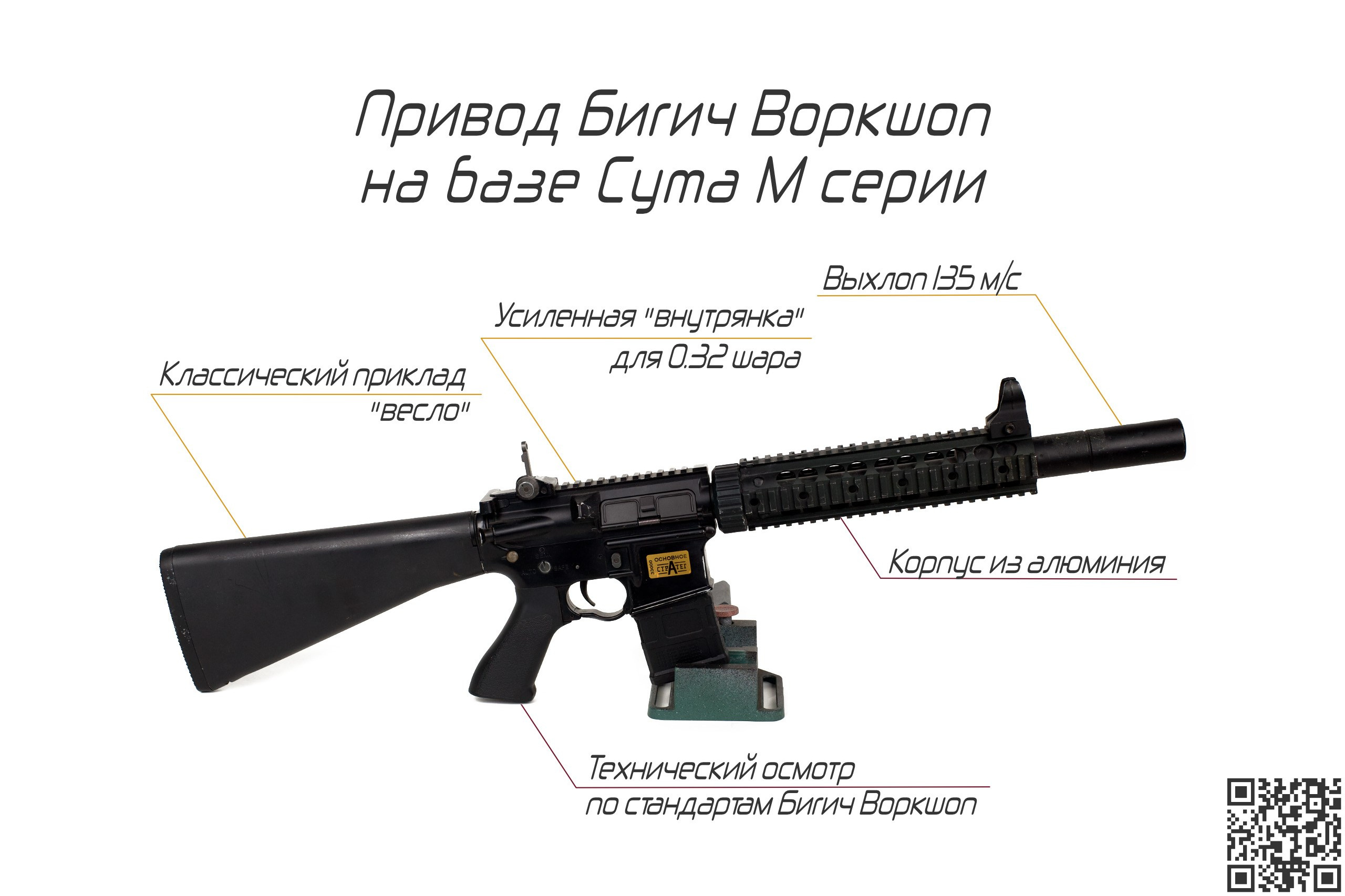 Страйкбольные автоматы в тюнинге купить в Москве. Страйкбольная мастерская Бигич Воркшоп