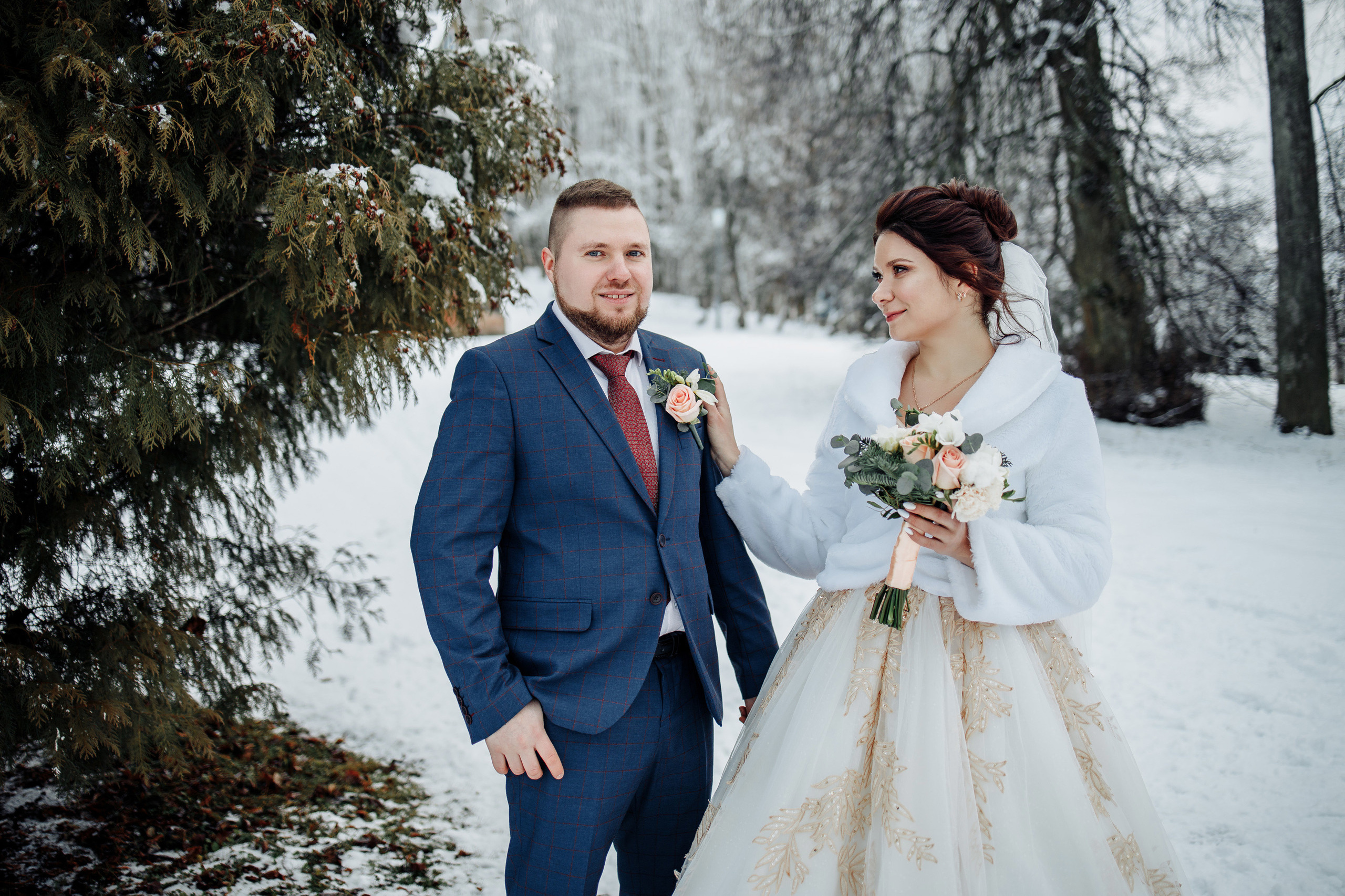 Свадьба зимой Смоленск. Свадебный фотограф Вашкевич Денис