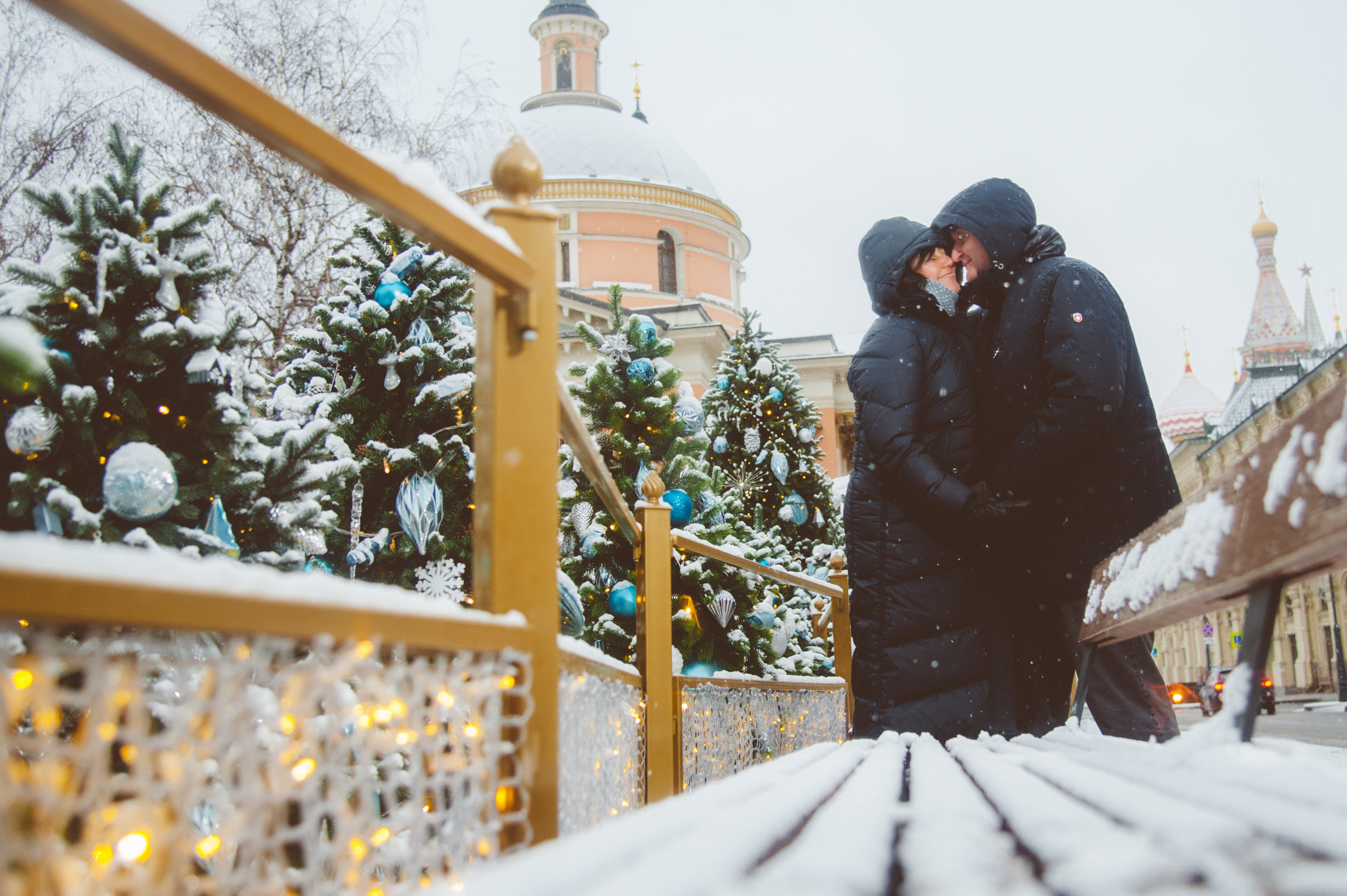 Фотосессия лавстори в центре Москвы. Семейный фотограф в Москве Елена Снегирева