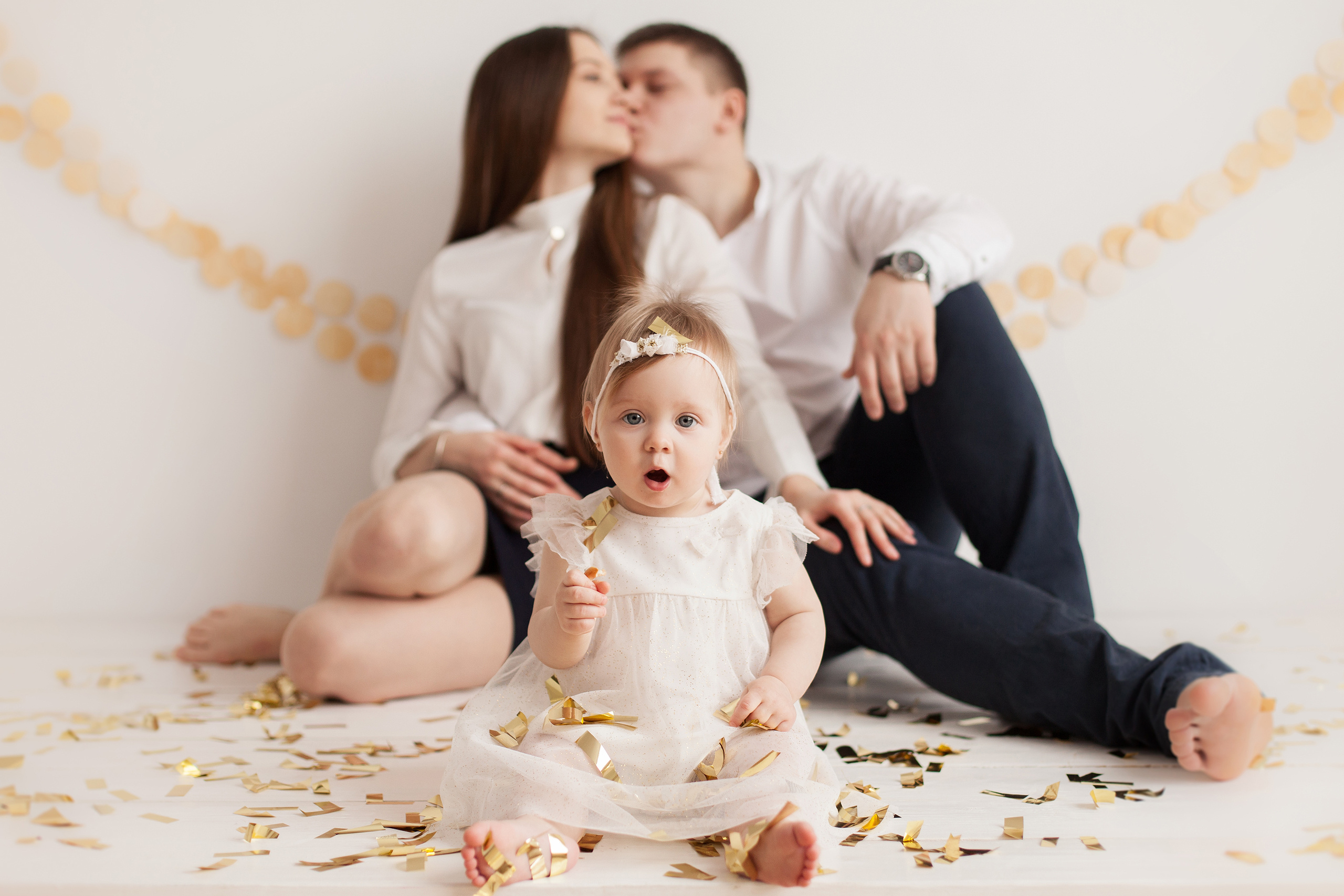 Первый день рождения с тортиком. Детский фотограф в Самаре
