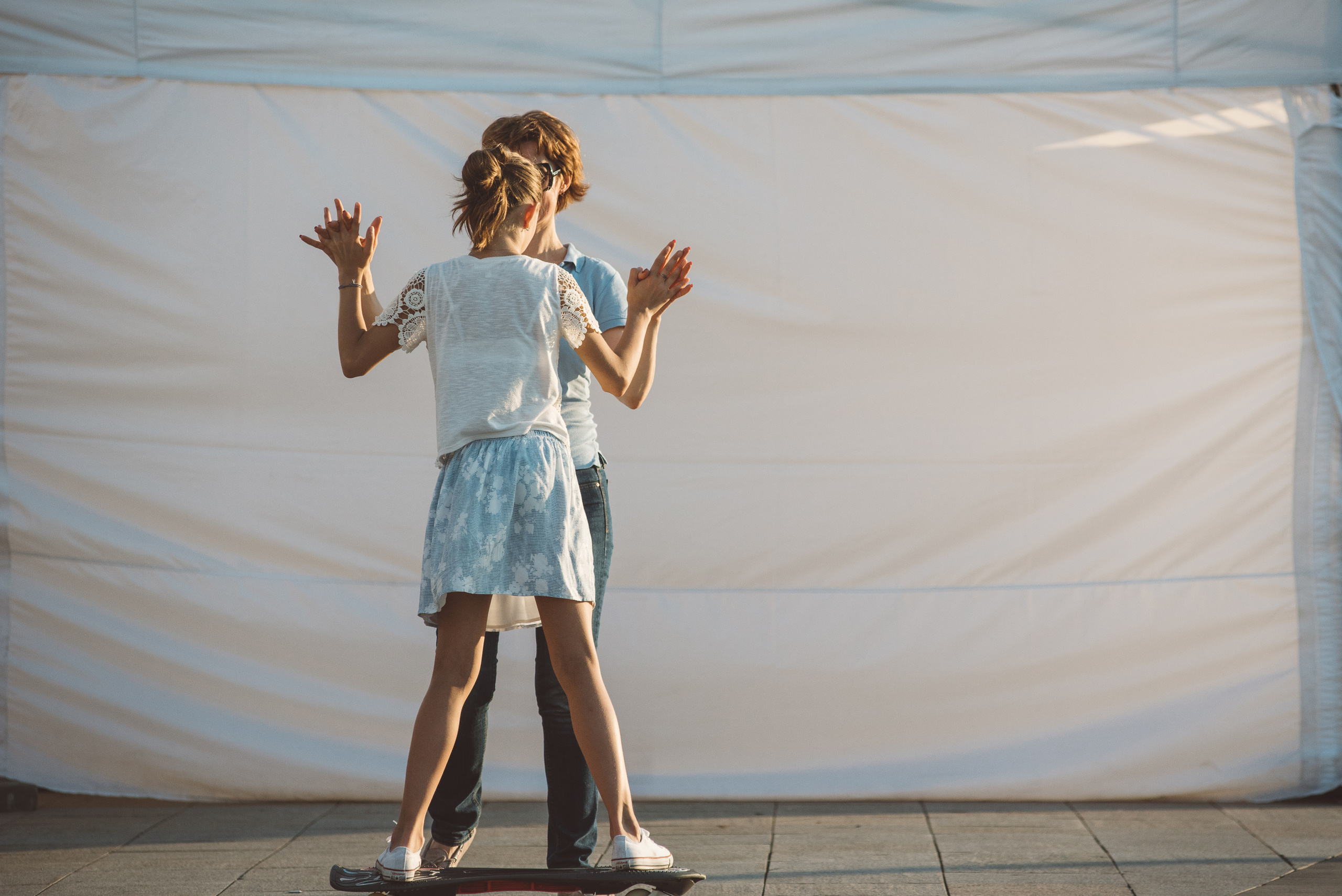 Вечерняя фотопрогулка в закатных лучах. Семейный фотограф в Москве Елена Снегирева