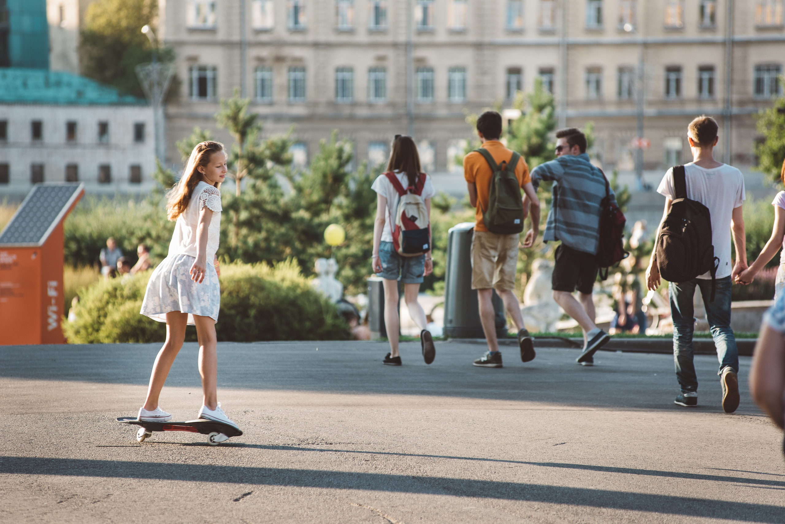 Вечерняя фотопрогулка в закатных лучах. Семейный фотограф в Москве Елена Снегирева