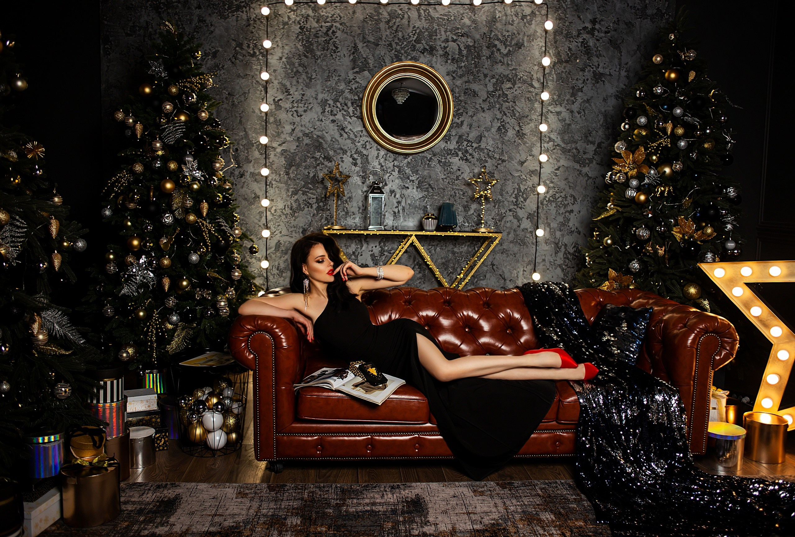 Стильная индивидуальная новогодняя фотосессия