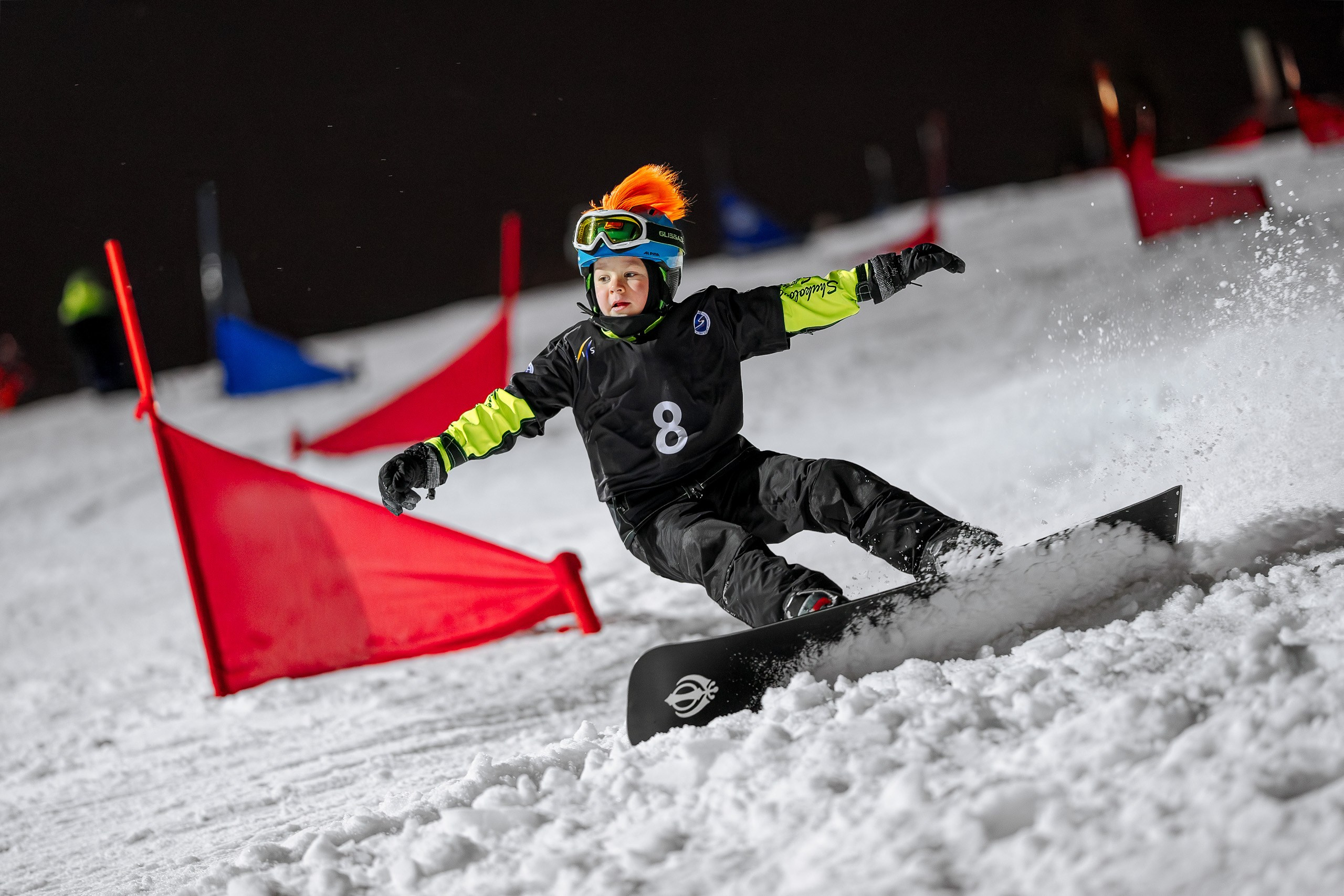 Фото с соревнований по горнолыжному спорту в Дмитровском городском округе Московской области 2024-2025. Фотограф Студитский Евгений