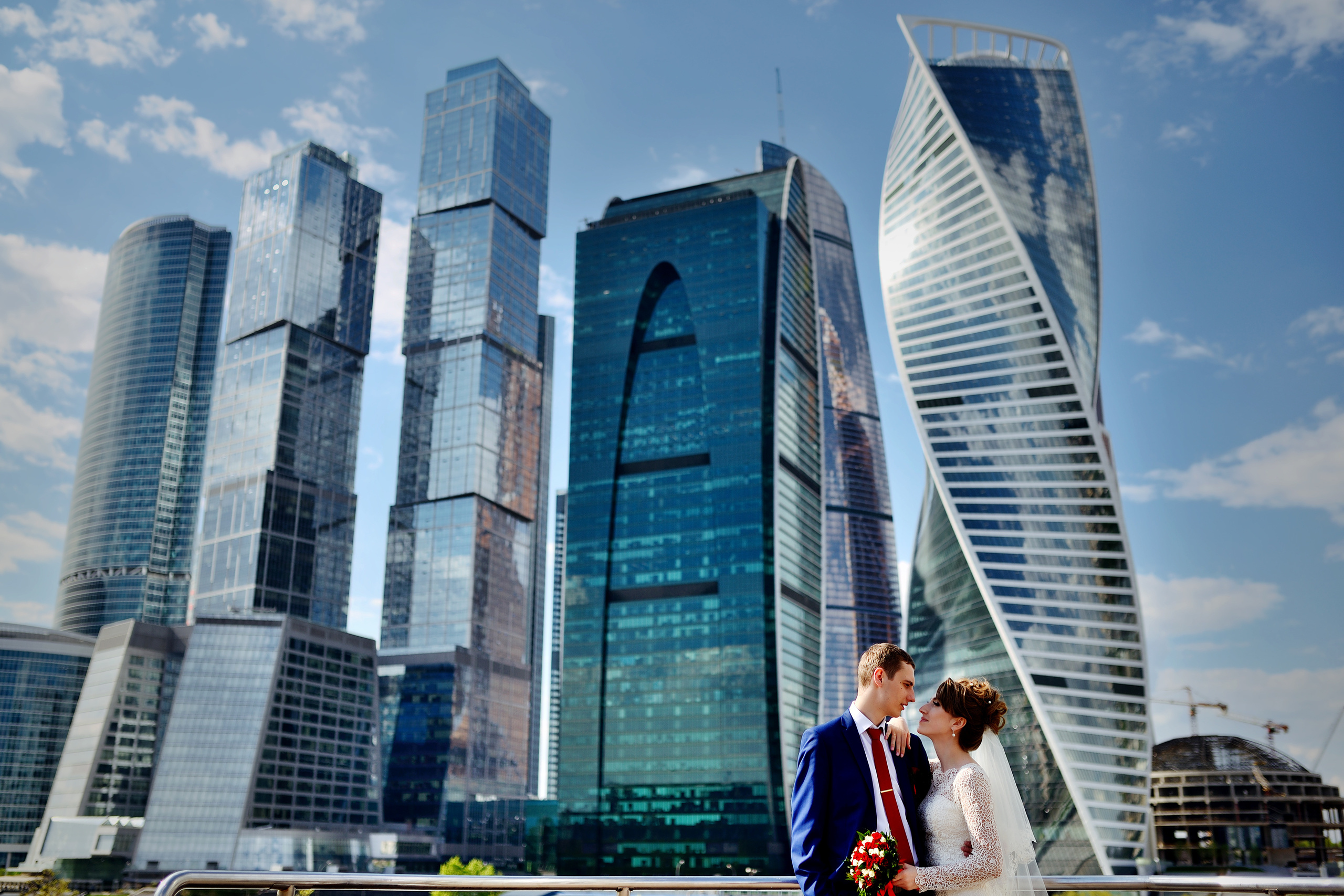 Свадебная фотосессия в Москва- Сити
