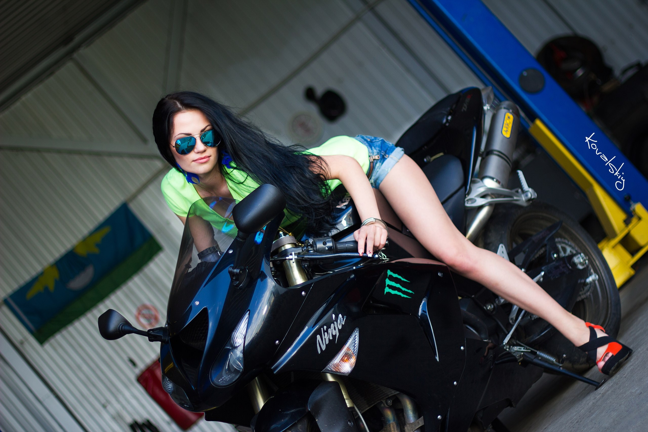 Фотосессия на мотоцикле