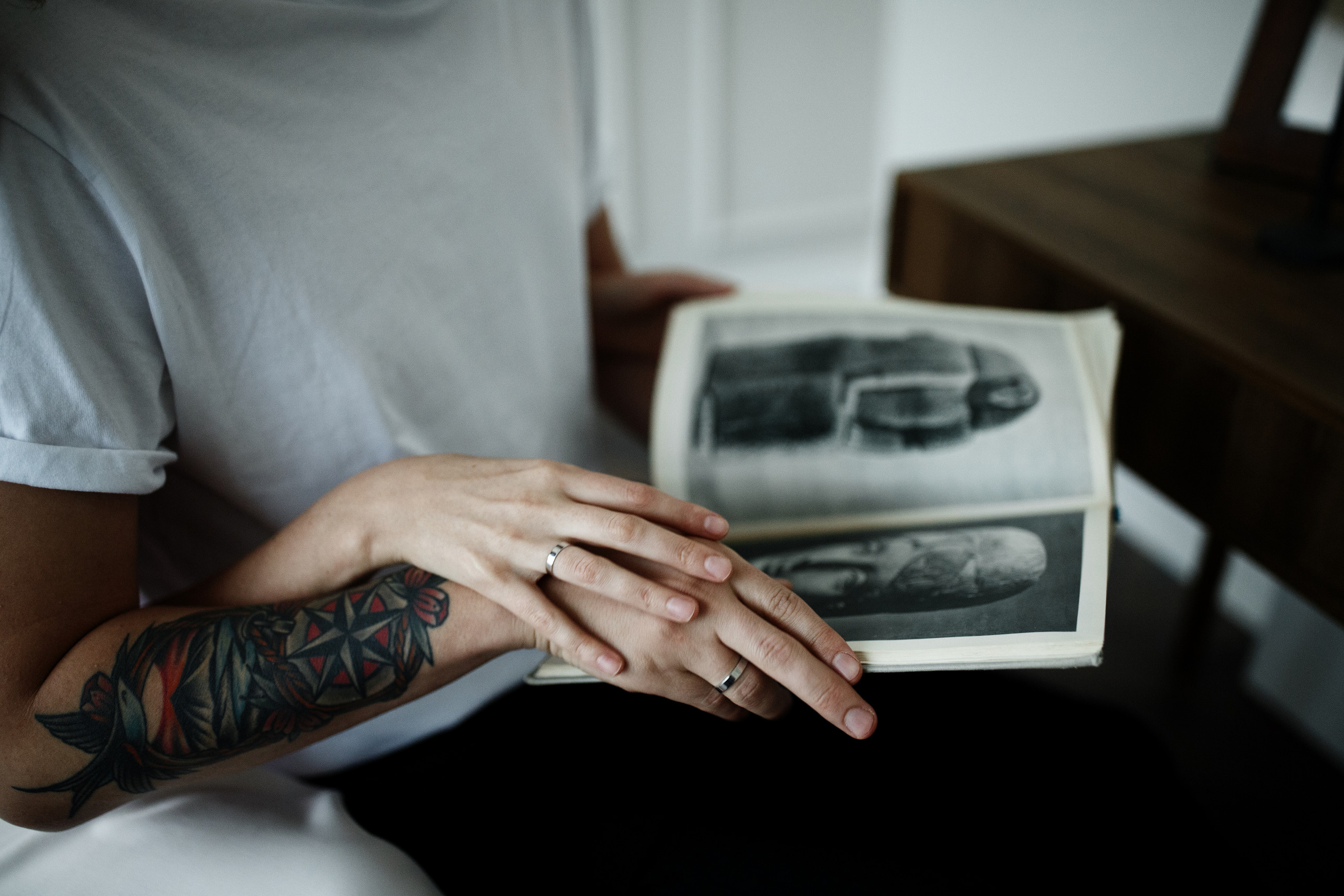 Фотосессия в студии при естественном освещении