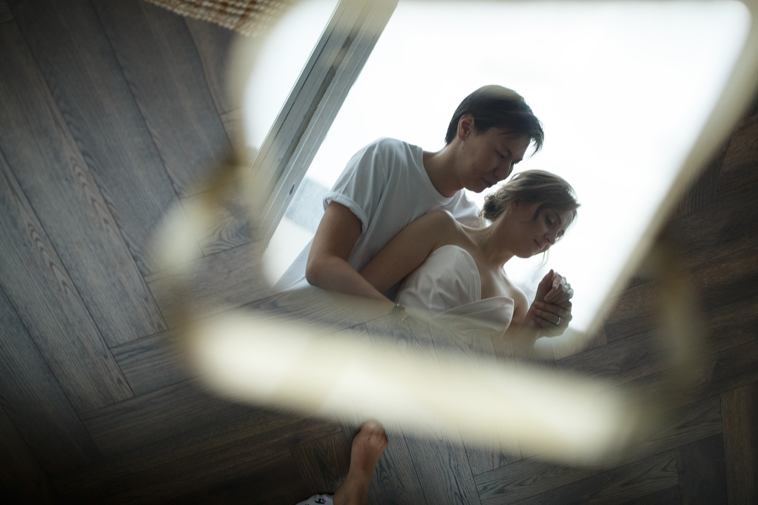 Фотосессия в студии при естественном освещении