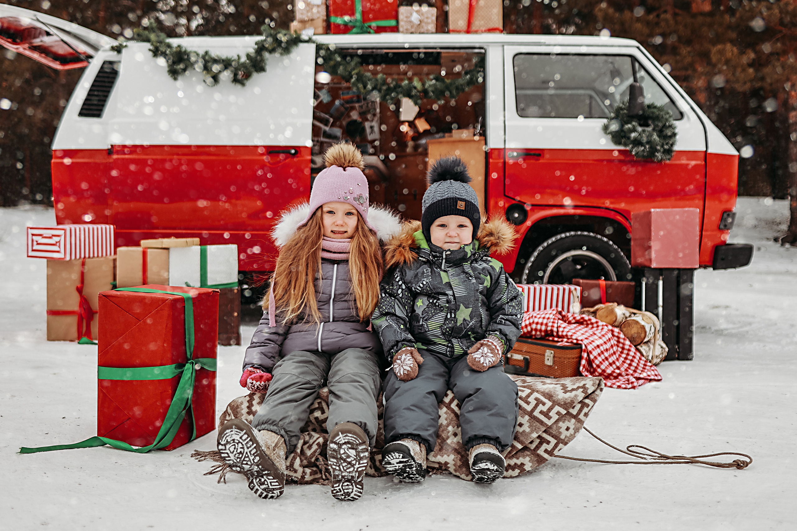 Новогодние фотосессии. Семейный фотограф Тюмень, фотограф на роды Салмина Мария