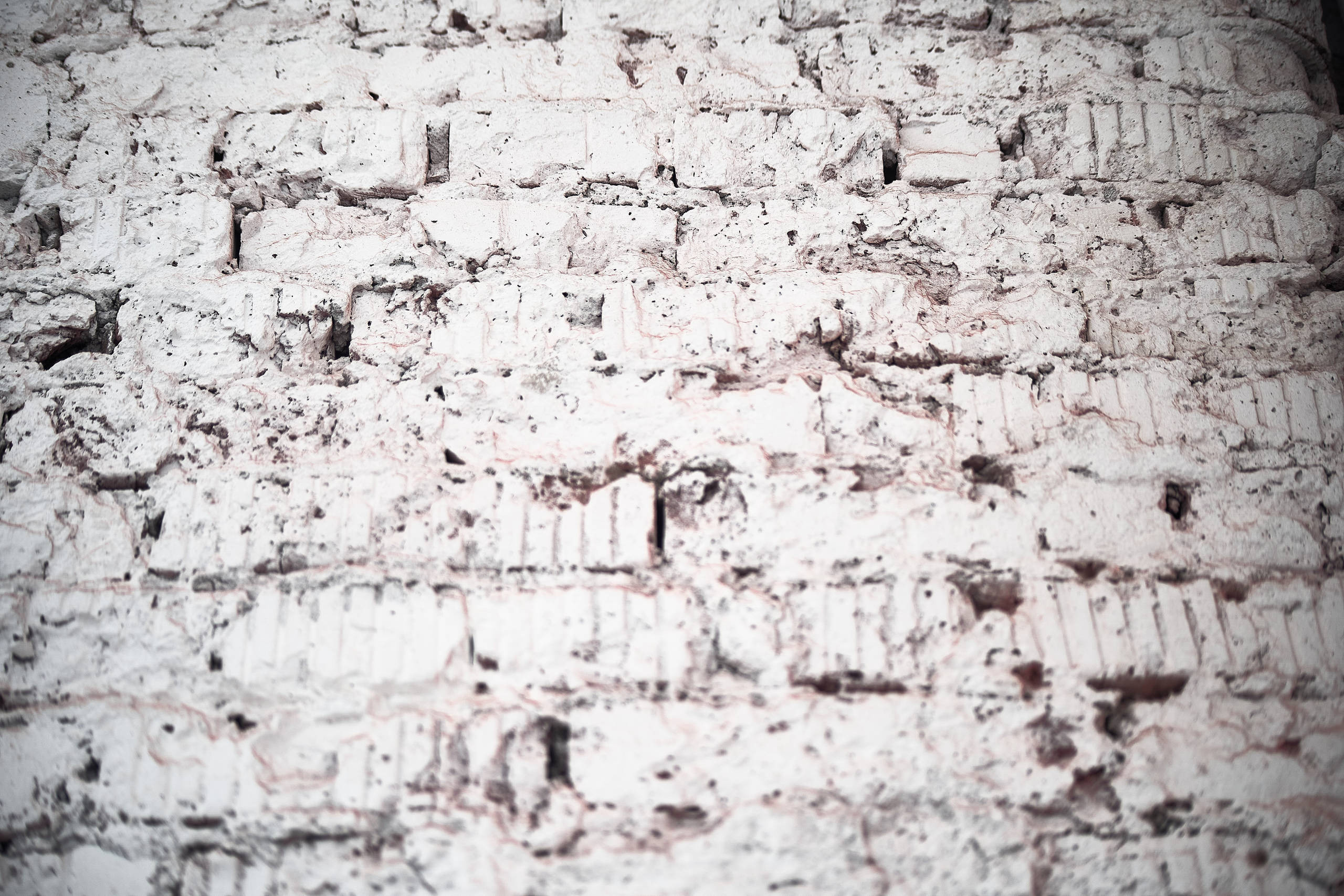 Интерьерная съемка стены из крашеного кирпича