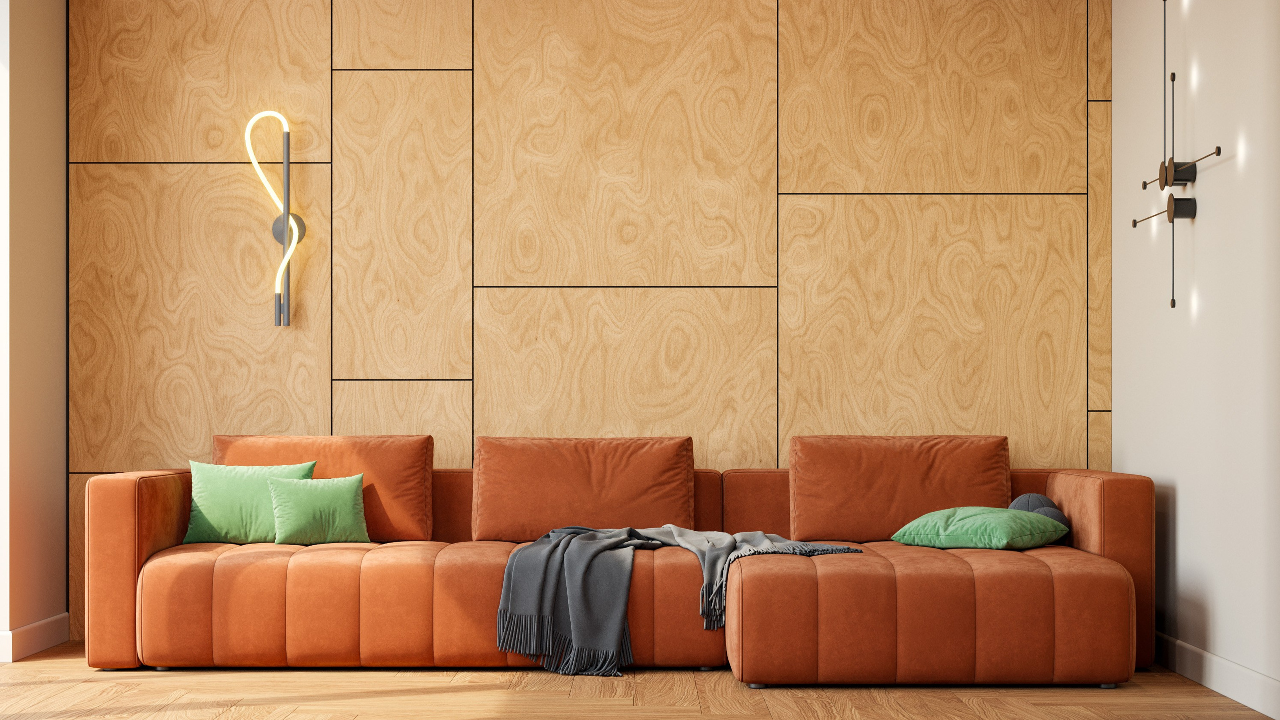 3D Визуализация Бани с Гостиной и Мансардой | Второй Свет и Отделка Фанерой. Визуализатор интерьера в Москве | Брагин Кирилл