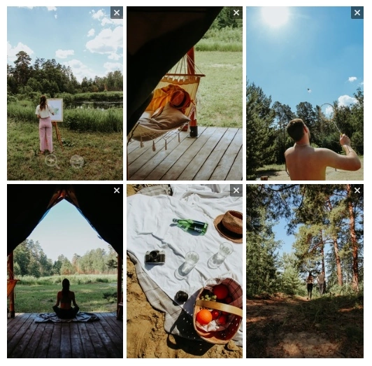 Визуальное оформление для продвижения социальных сетей. Студия контента «СВОЕ МЕСТО»