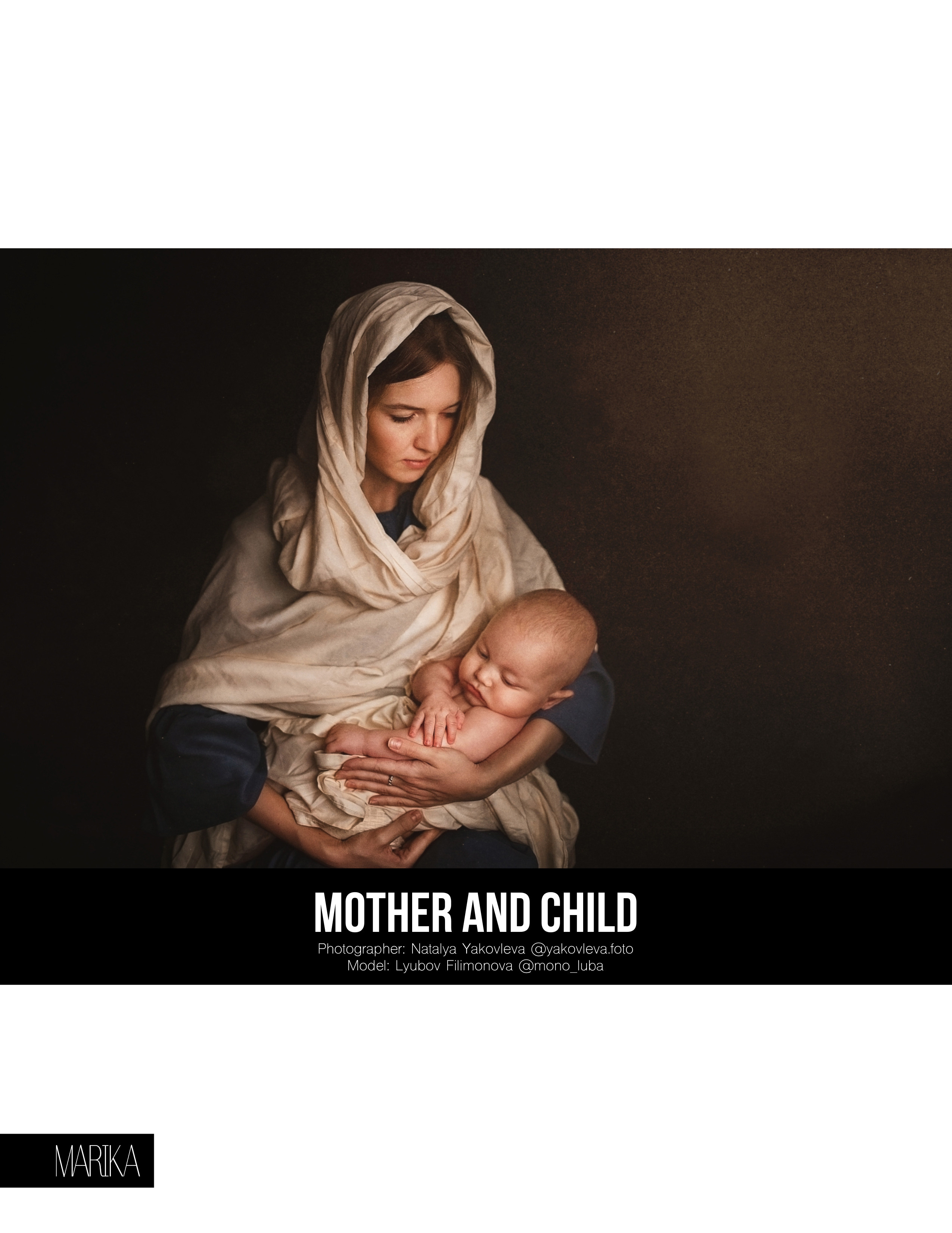 Печать в Marika Magazine. Фотограф Наталья Яковлева, Санкт-Петербург. Семьи, ньюборн, крещения