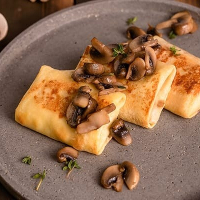 Блинчики с сыром и ветчиной, заказать в Валенсии. Доставка.