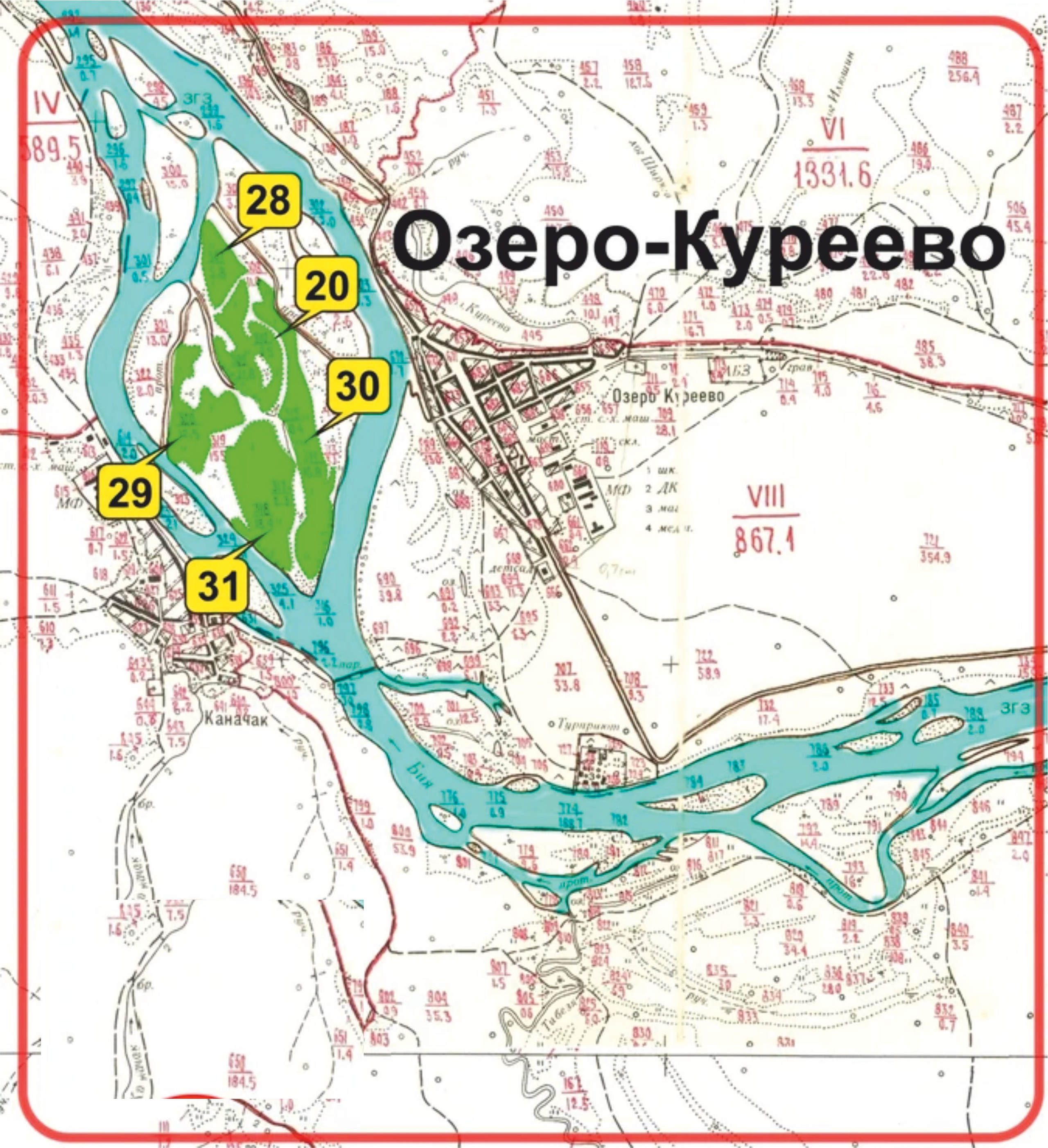 Озеро Куреево. Банк земельных участков Алтая