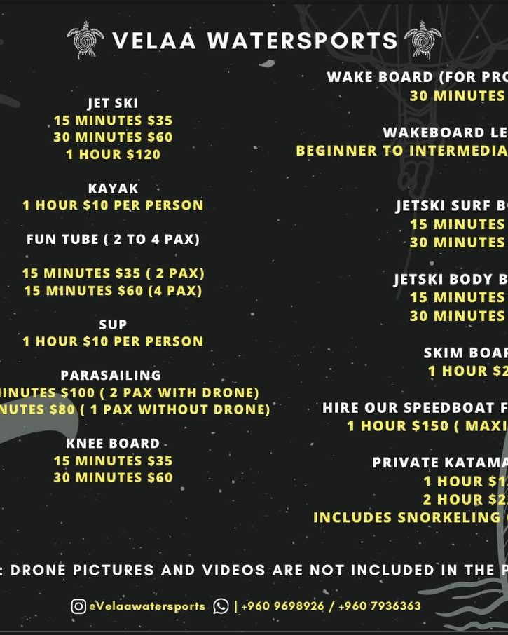 Активный отдых на острове Маафуши, Мальдивы