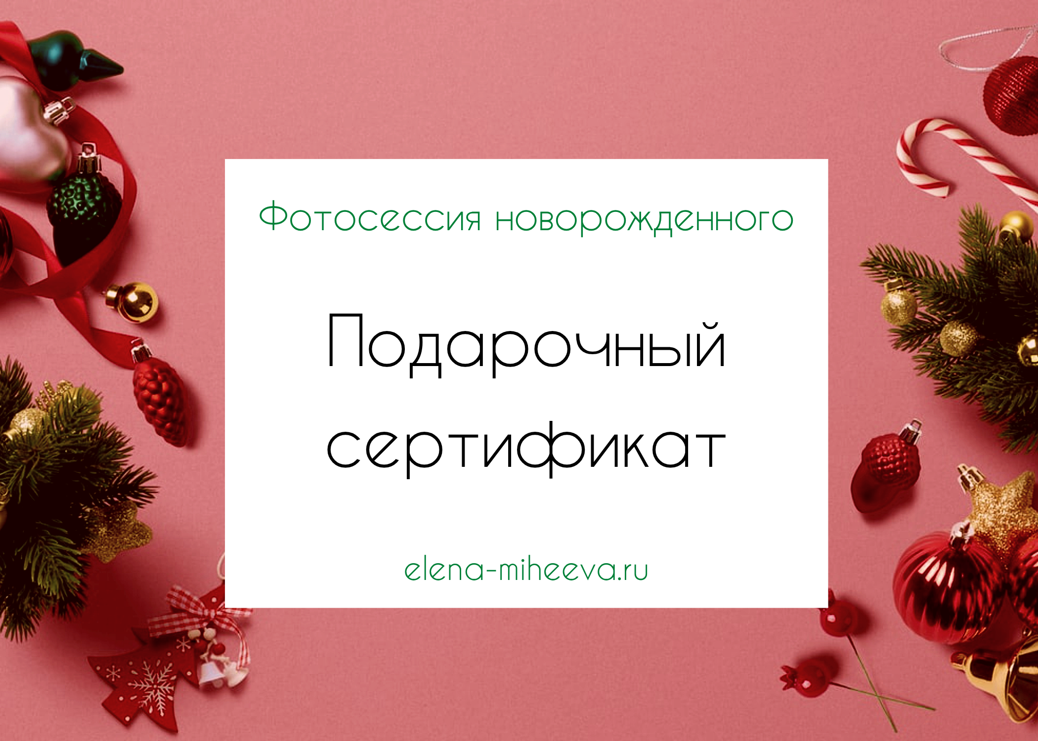 Фотосессия новорожденных - подарочный сертификат. Фотограф новорожденных в Москве — Елена Михеева