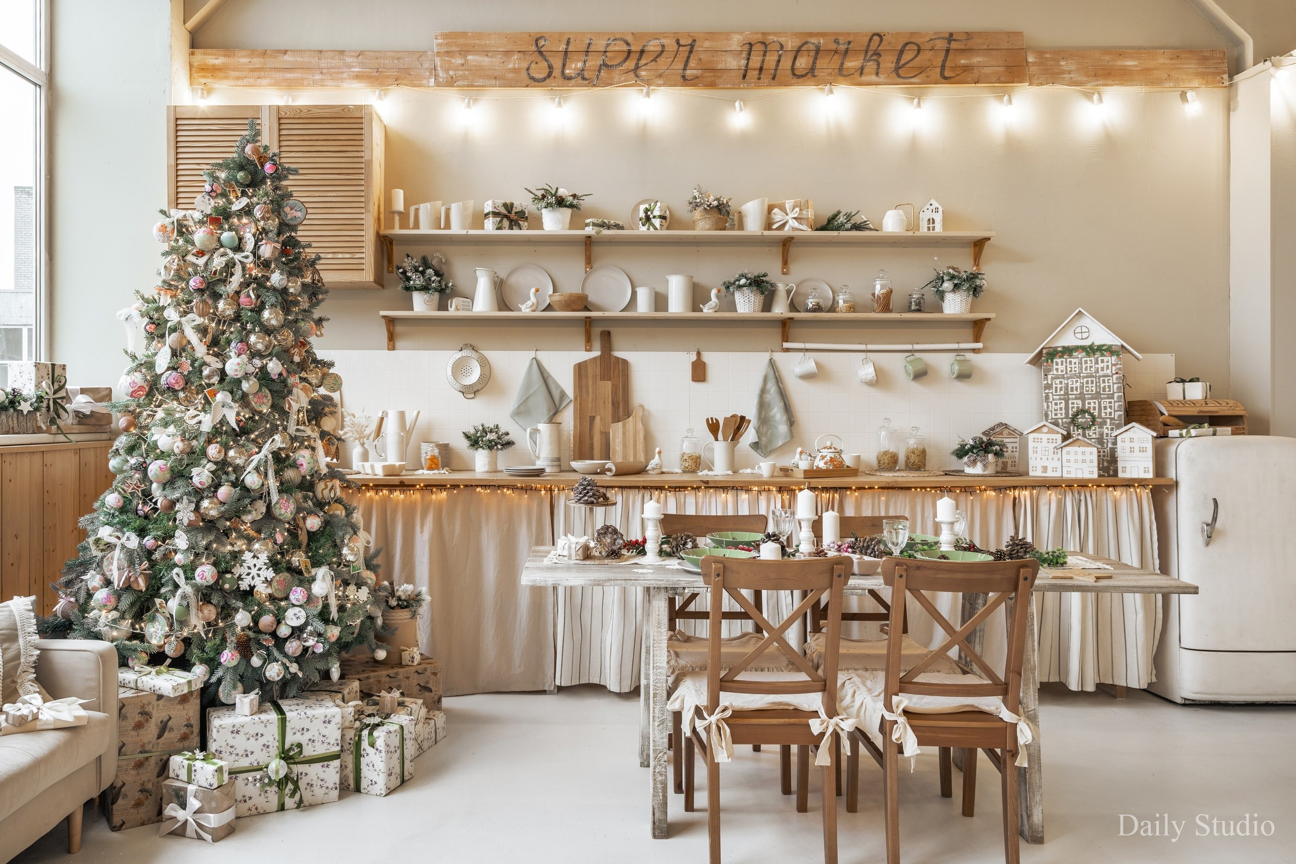 Новогодние фотосессии 2024 — 2025 в фотостудиях. Фотограф в Санкт-Петербурге, Анна Скворцова