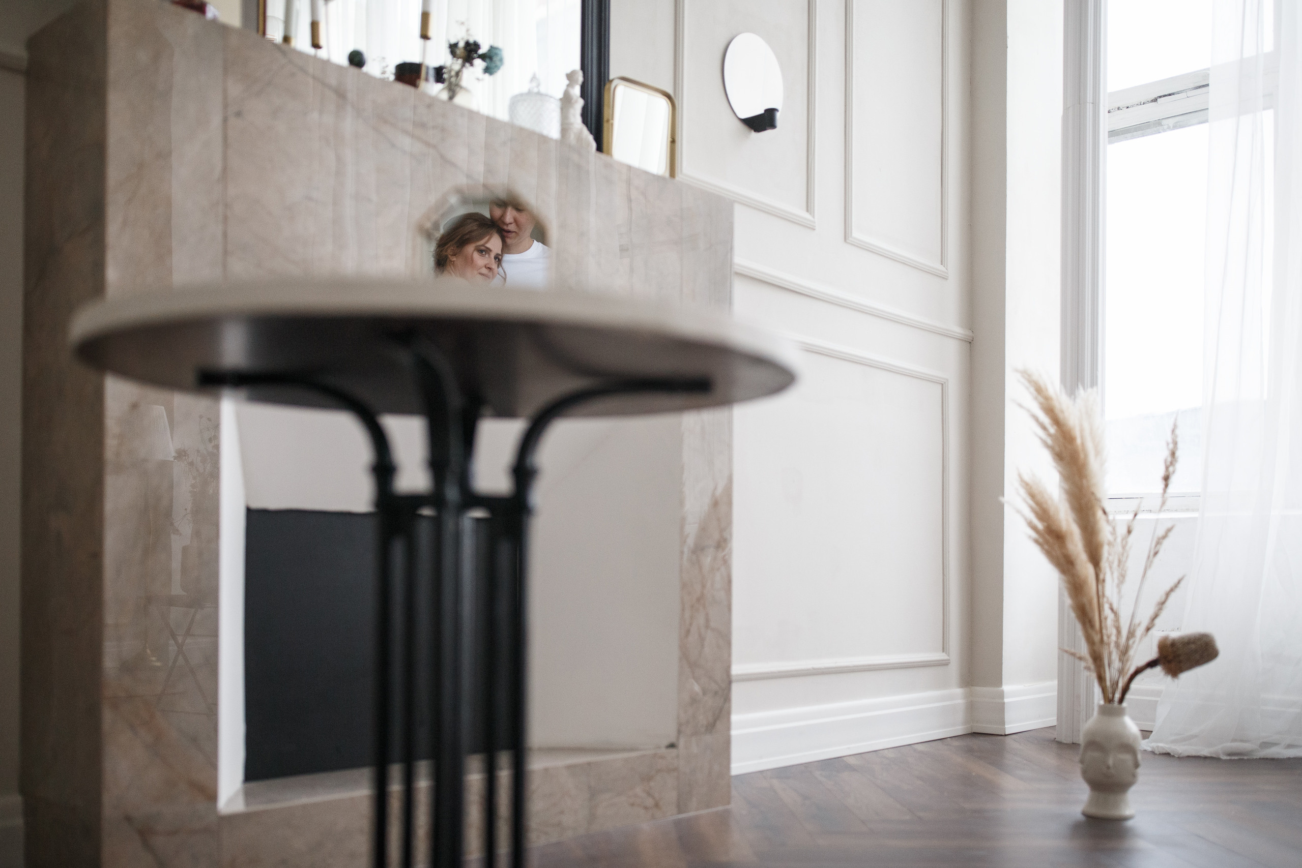 Фотосессия в студии при естественном освещении