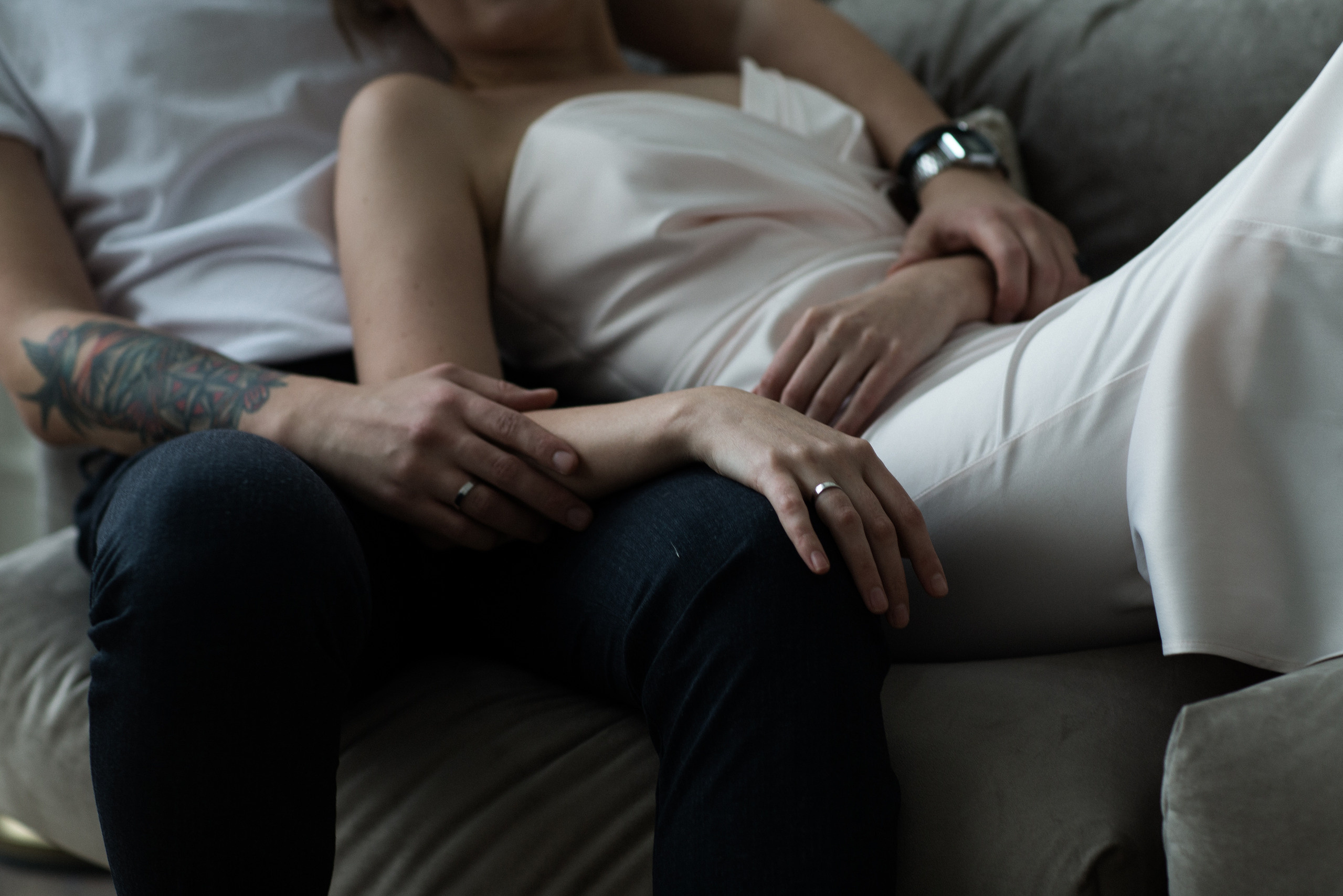 Фотосессия в студии при естественном освещении