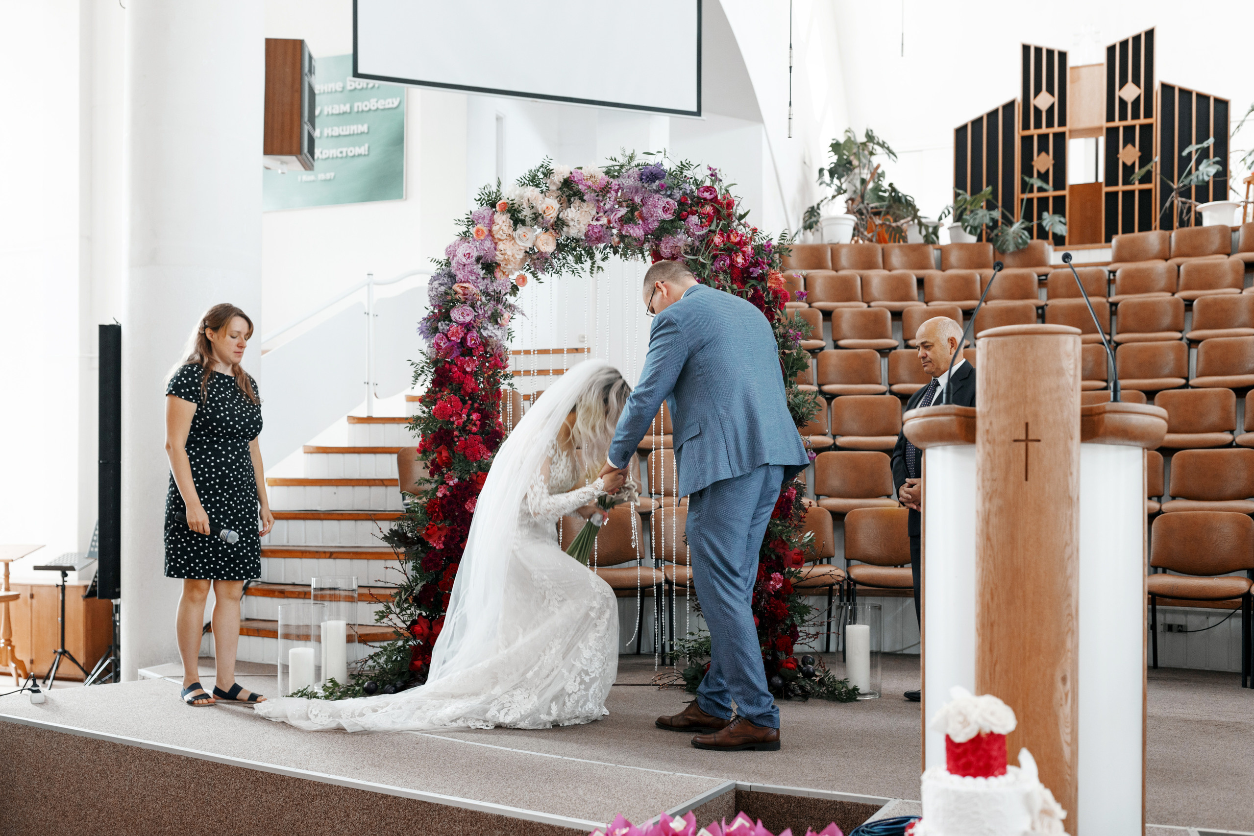 Фотосессия венчания прекрасной пары  в Минске