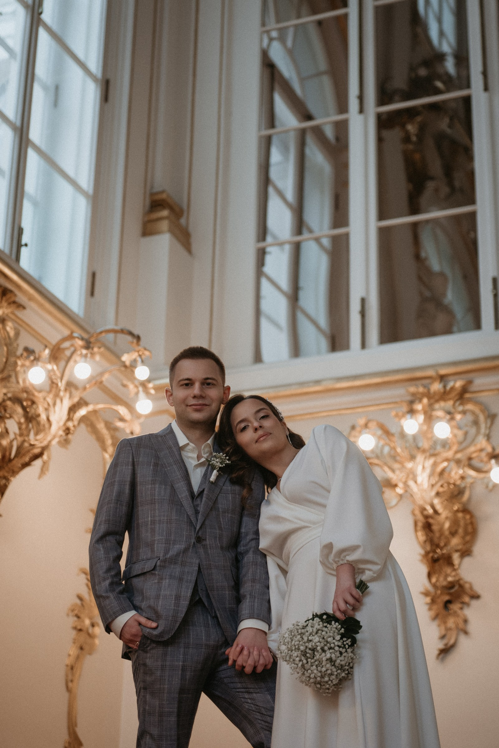 свадебная фотосессия в Эрмитаже