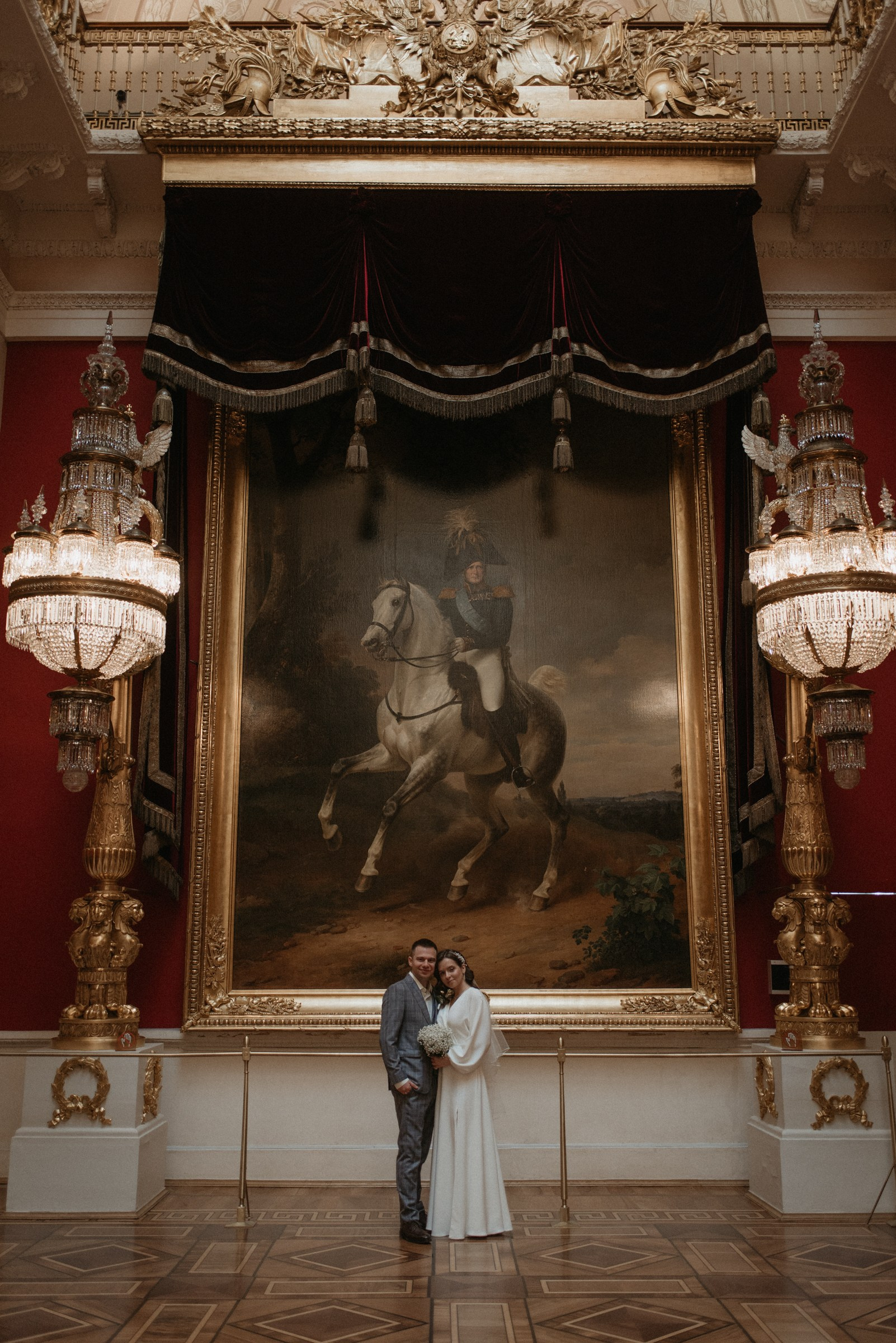свадебная фотосессия в Эрмитаже