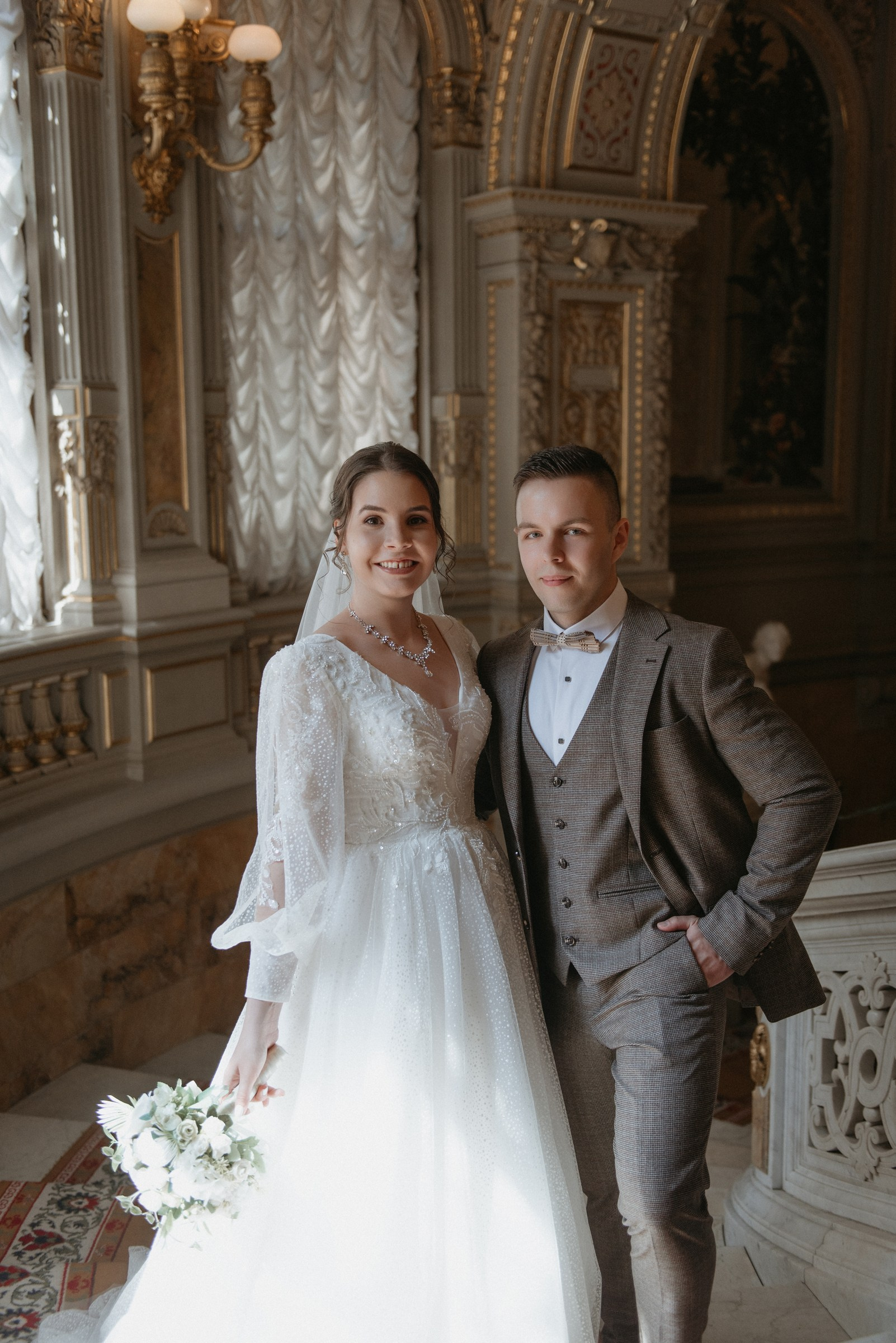 свадебная фотосессия в Доме Учёных, дворцы в Санкт-Петербурге для свадебной фотосессии