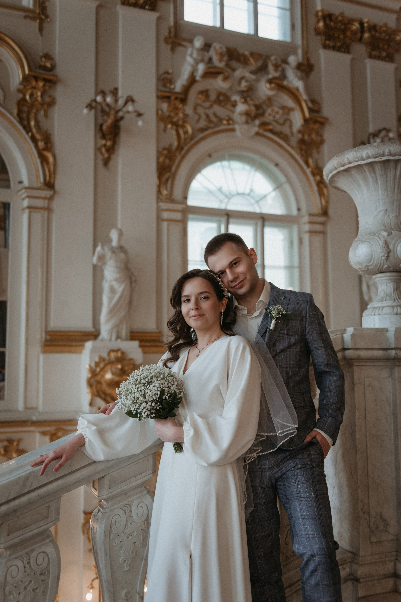 свадебная фотосессия в Эрмитаже