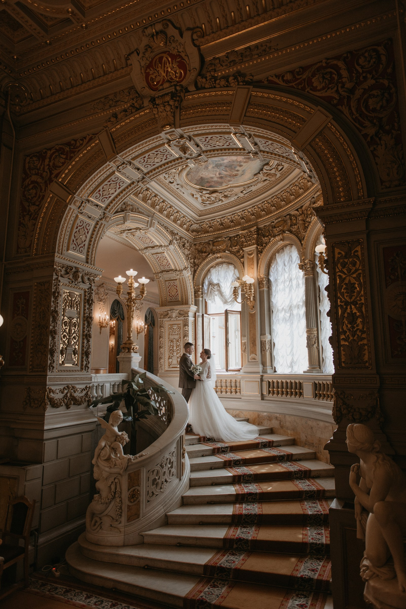 свадебная фотосессия в Доме Учёных, дворцы в Санкт-Петербурге для свадебной фотосессии