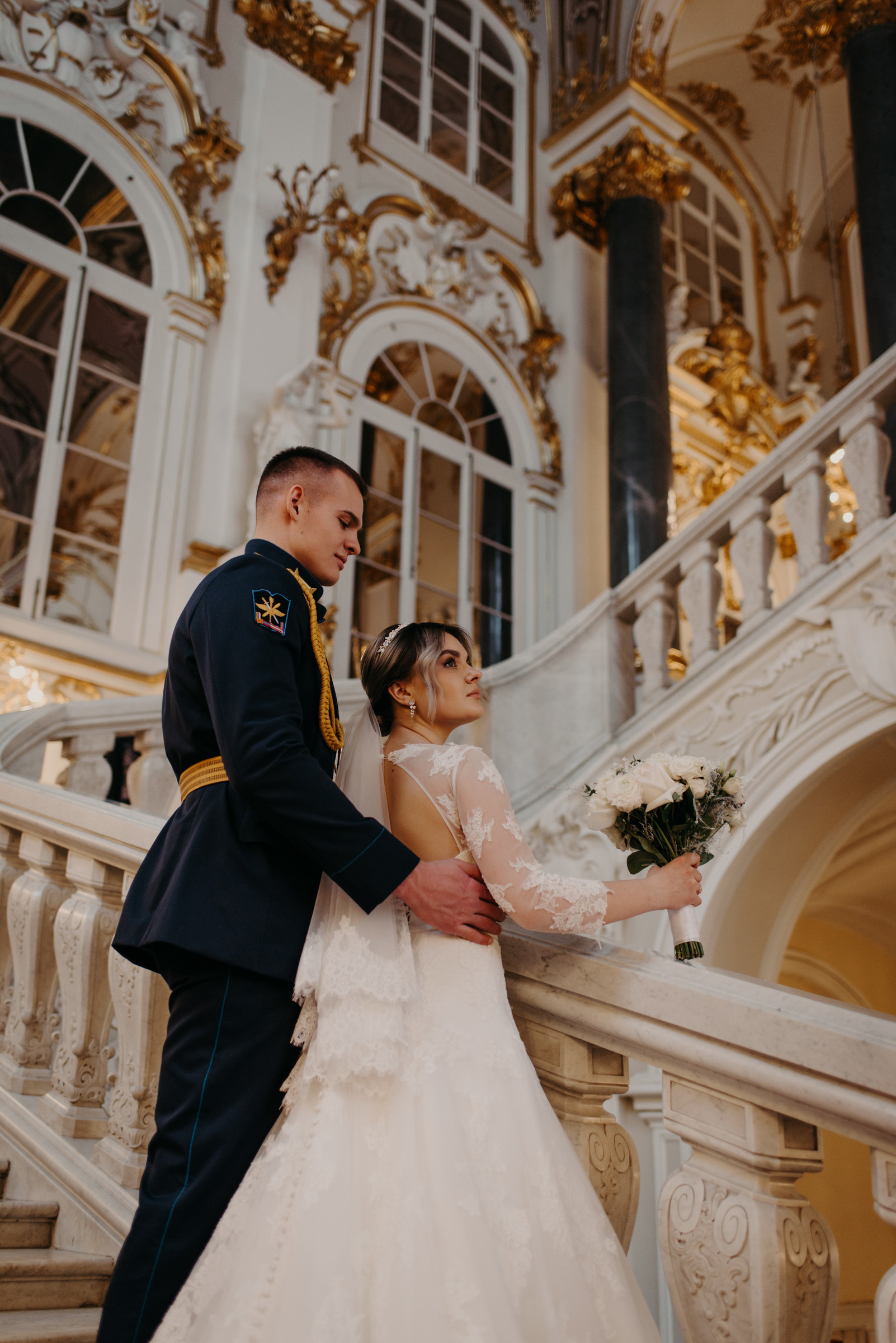 свадебная фотосессия в Эрмитаже