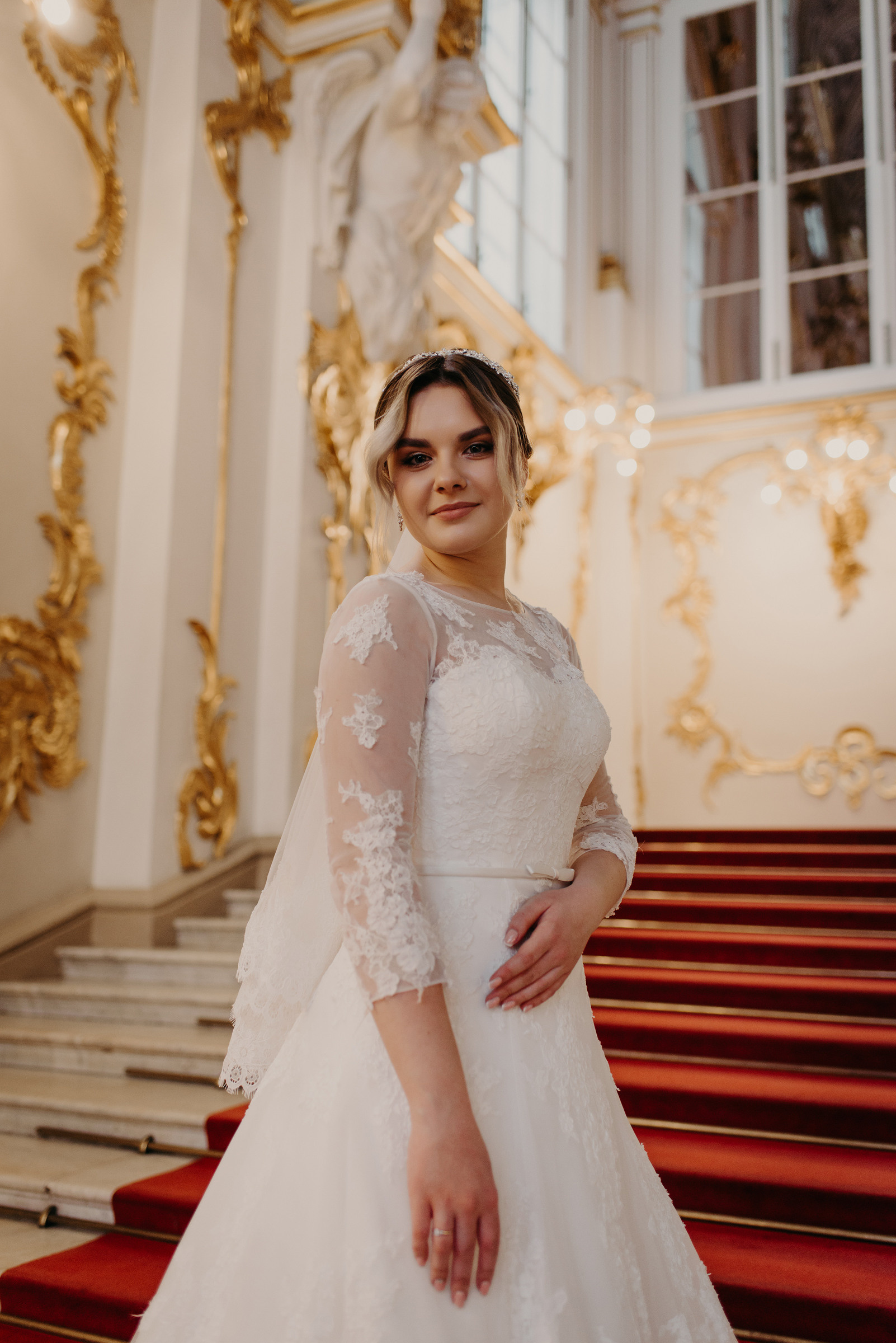 свадебная фотосессия в Эрмитаже