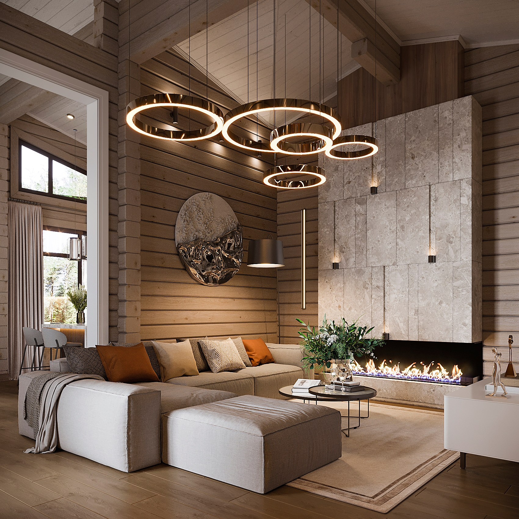 Дизайн интерьера деревянных домов